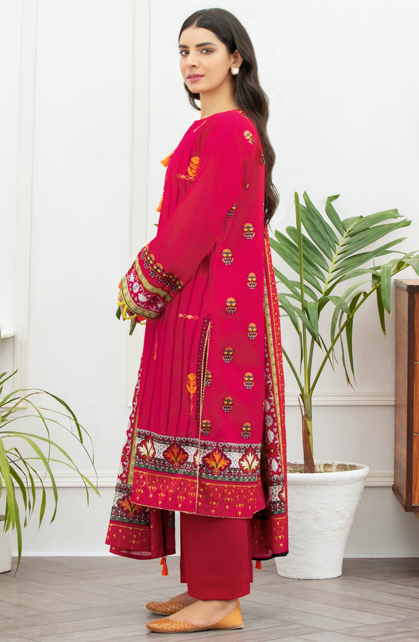 Unstitched 3 Piece Embroidered Lawn Suit
