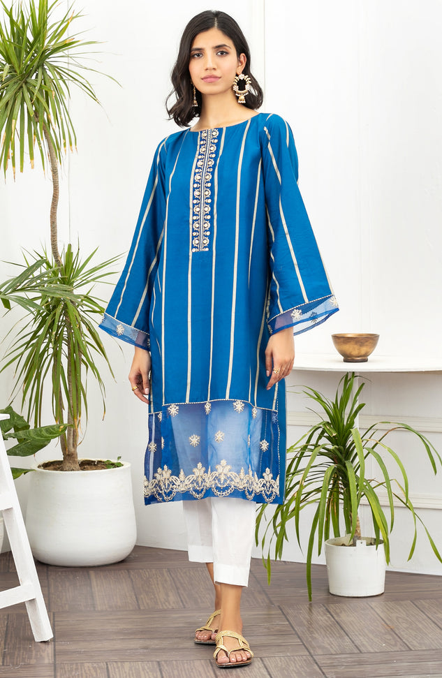 Unstitched 1 Piece Embroidered Maysuri Shirt