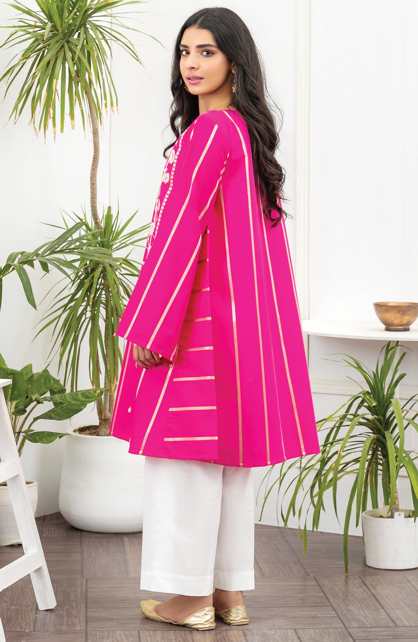 Unstitched 1 Piece Embroidered Maysuri Shirt