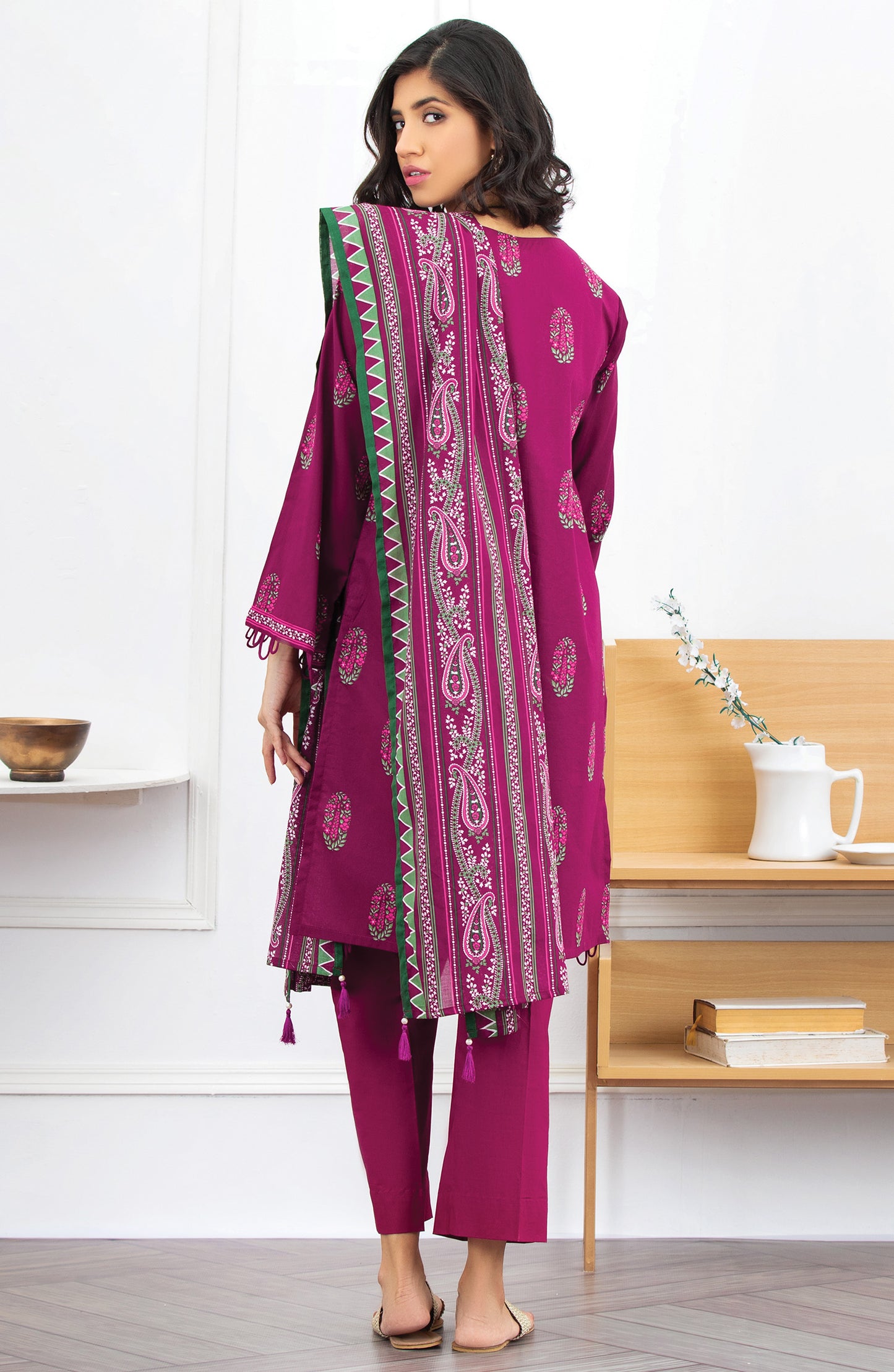 Unstitched 3 Piece Printed Lawn Suit