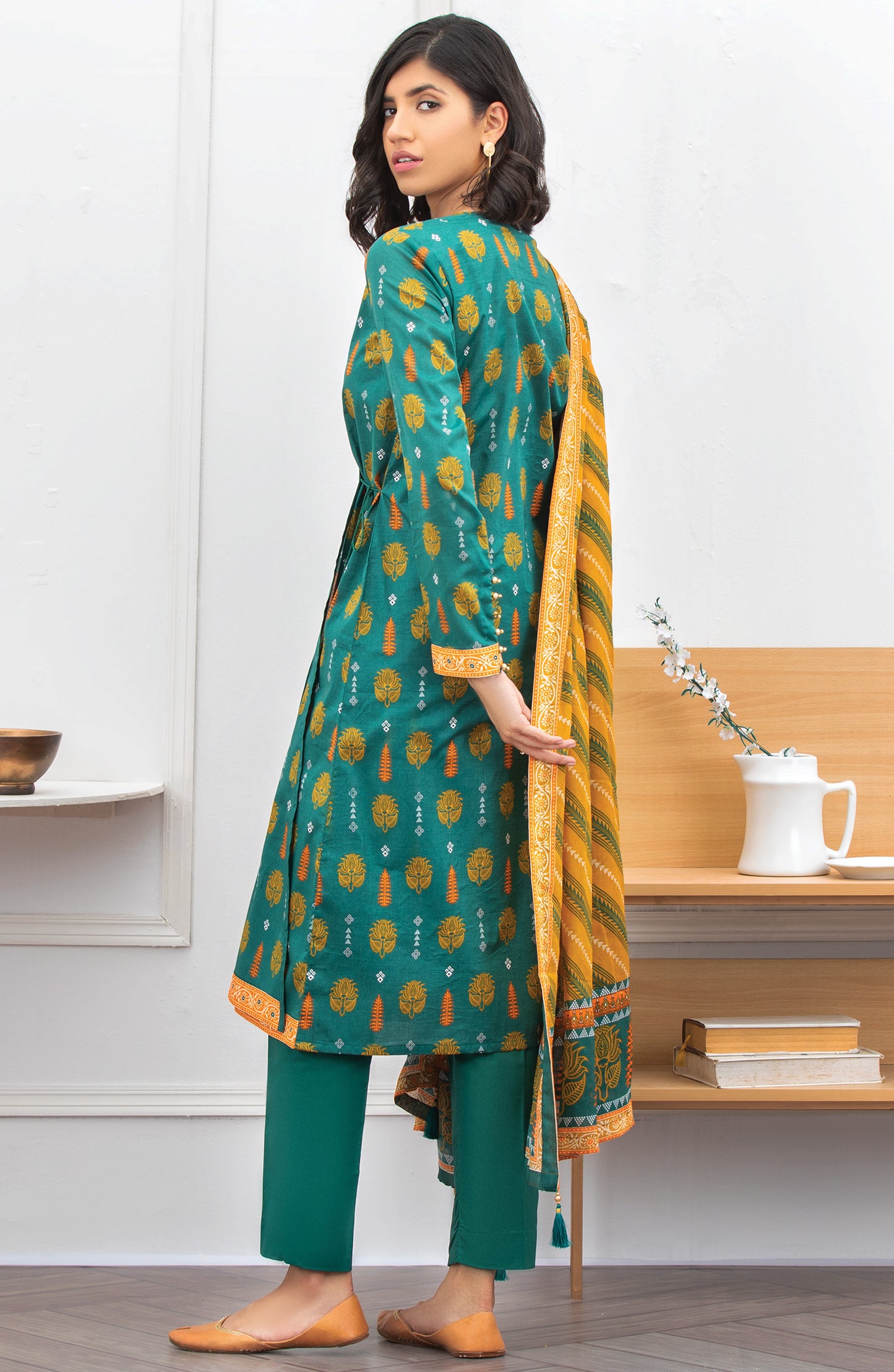 Unstitched 3 Piece Printed Lawn Suit
