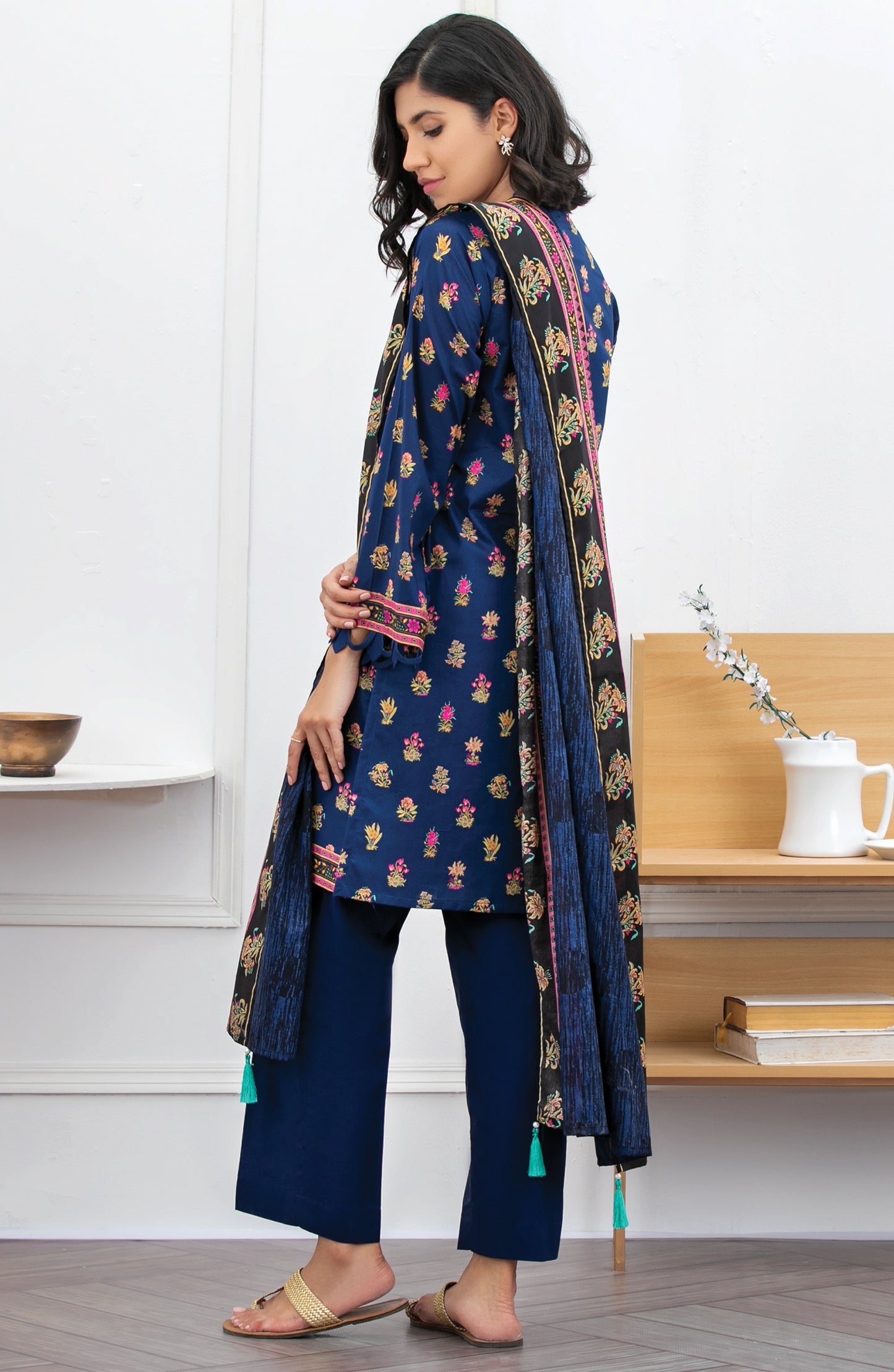Unstitched 3 Piece Printed Lawn Suit