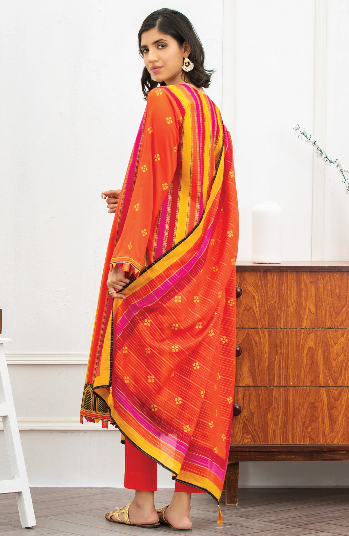 Unstitched 3 Piece Embroidered Lawn Suit