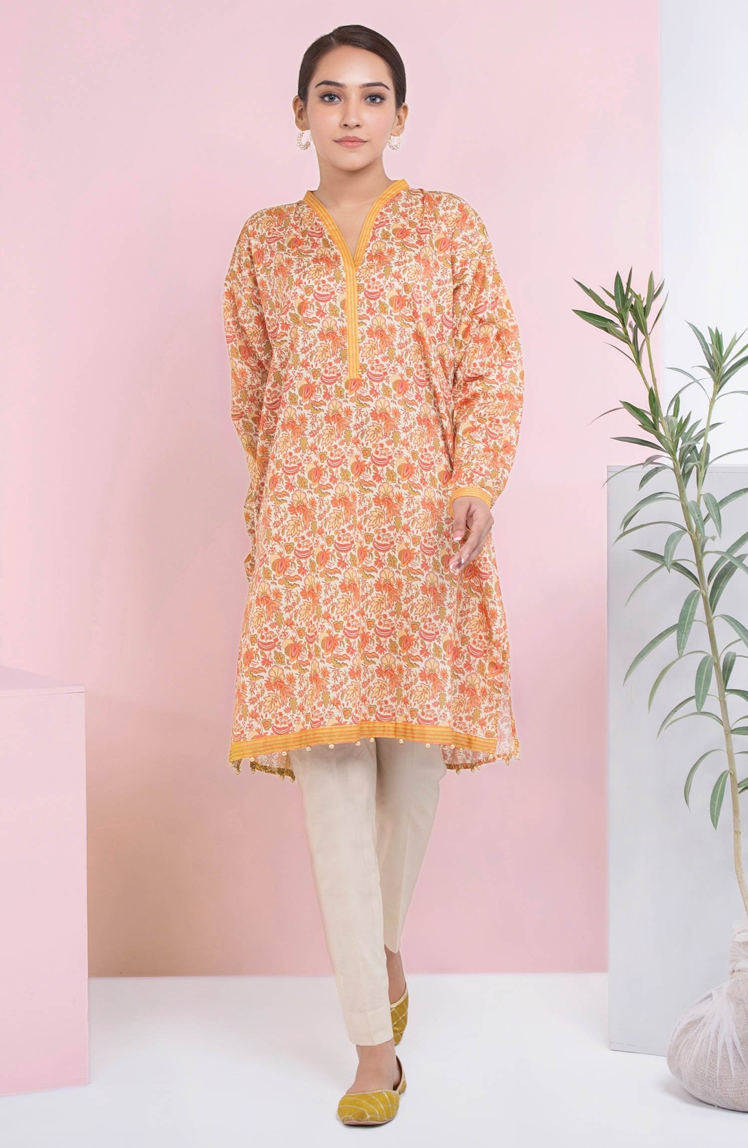 Unstitched 1 Piece Printed Lawn Shirt (OTL-20-044/A (PC))