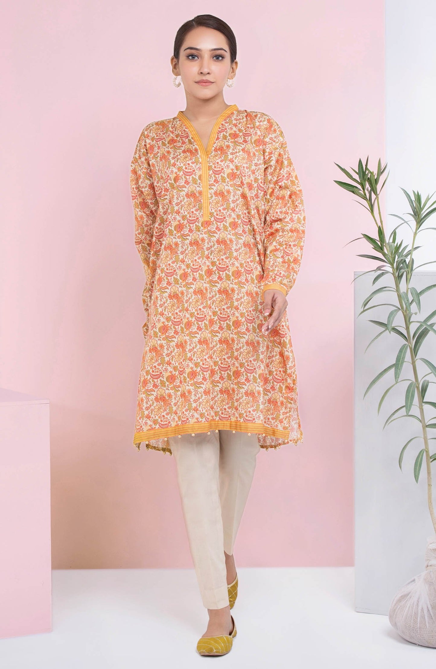 Unstitched 1 Piece Printed Lawn Shirt (OTL-20-044/A (PC))