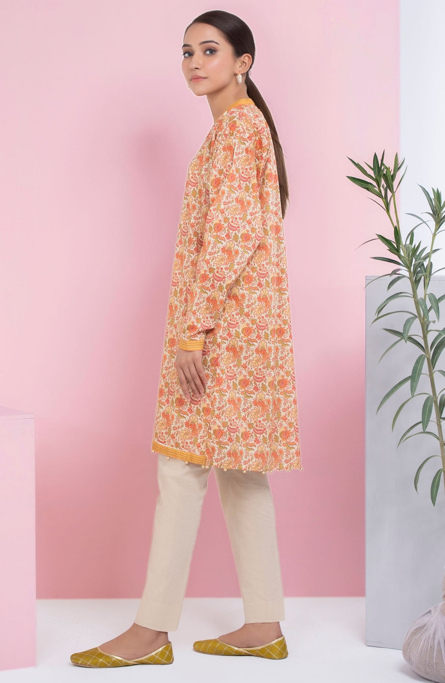 Unstitched 1 Piece Printed Lawn Shirt (OTL-20-044/A (PC))