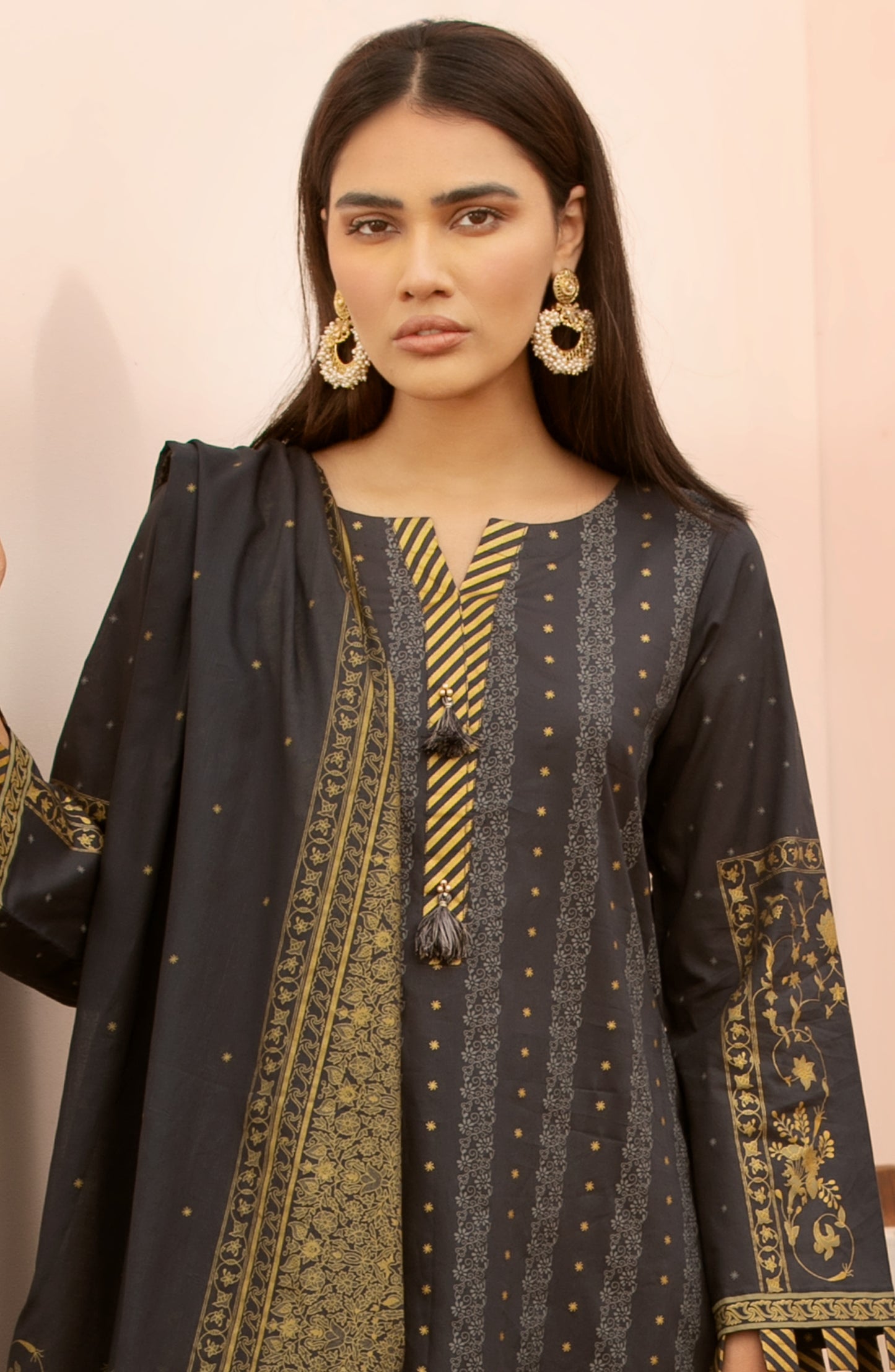 Unstitched 3 Piece Printed Lawn Suit