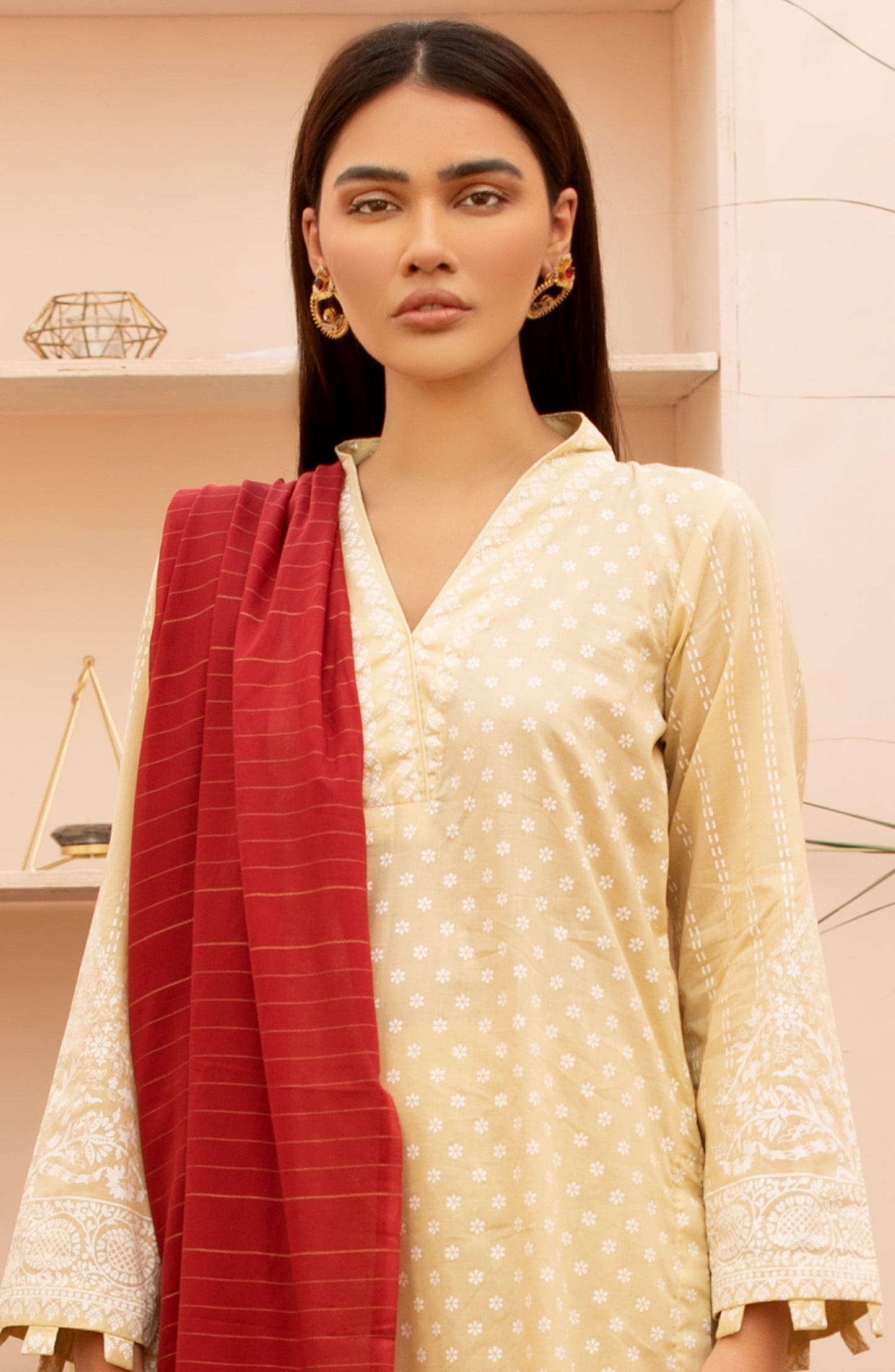 Unstitched 3 Piece Printed Lawn Suit