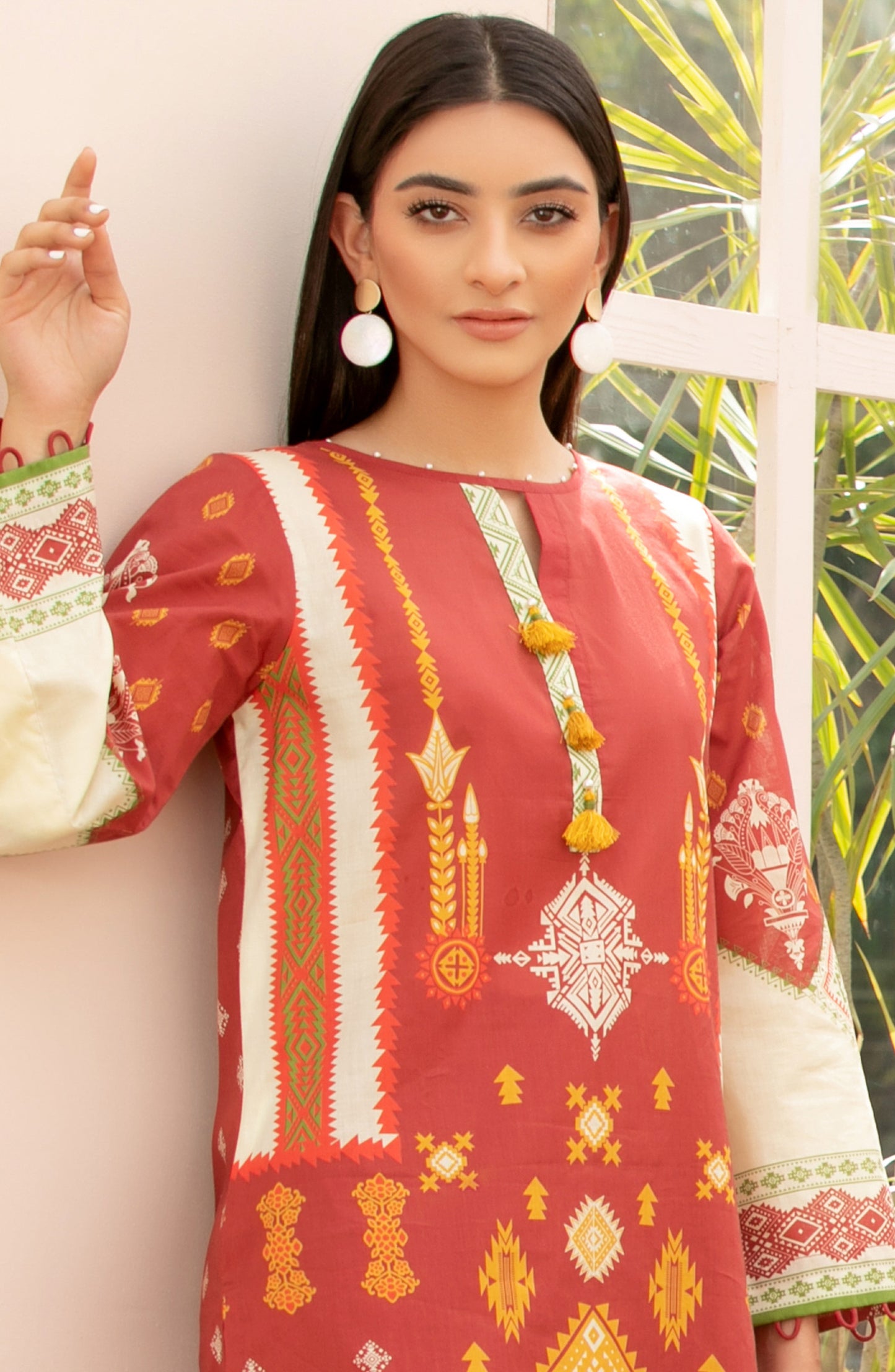 Unstitched 2 Piece Printed Lawn Shirt Trouser