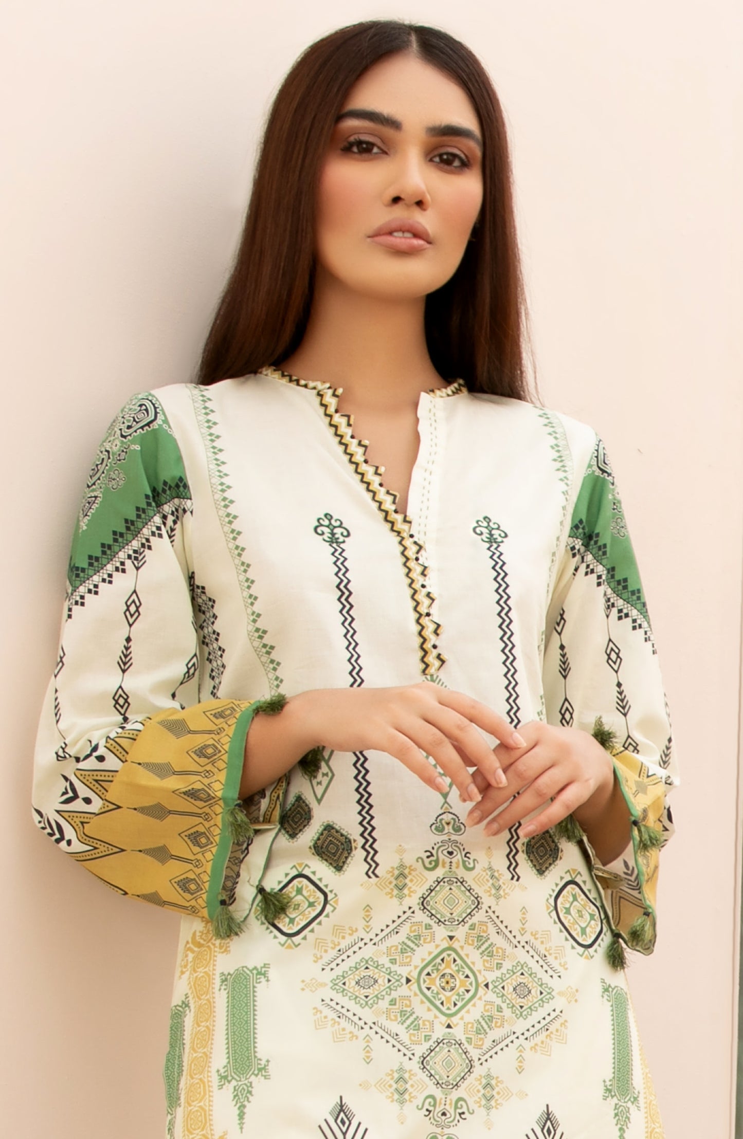 Unstitched 2 Piece Printed Lawn Shirt Trouser