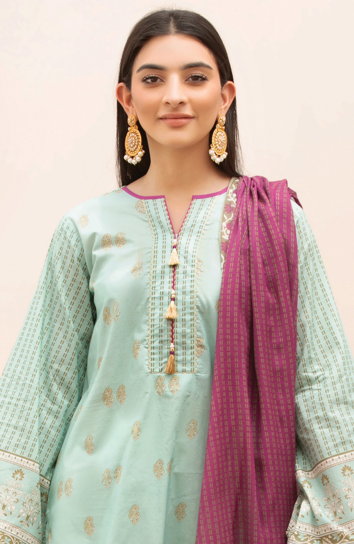 Unstitched 2 Piece Printed Lawn Shirt Dupatta