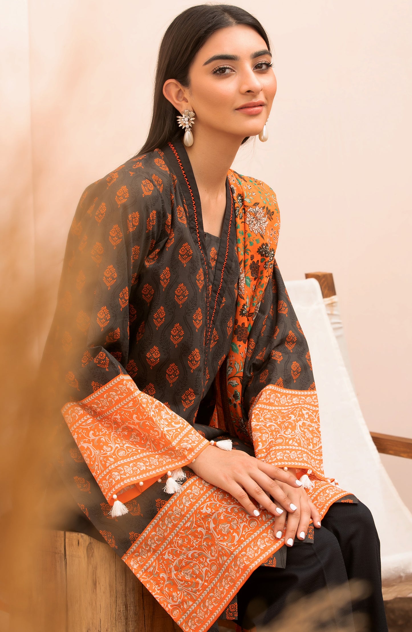 Unstitched 2 Piece Printed Lawn Shirt Dupatta