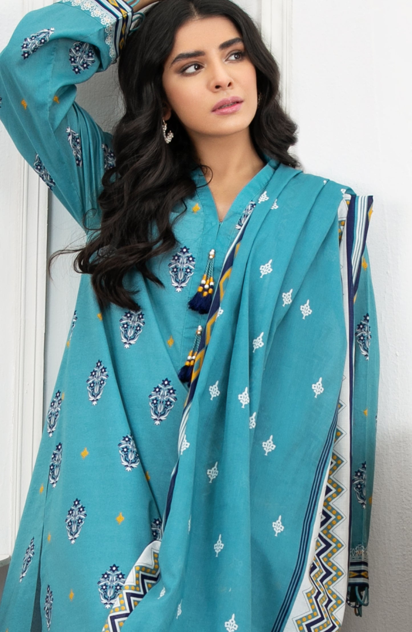 Unstitched 3 Piece Printed Lawn Suit
