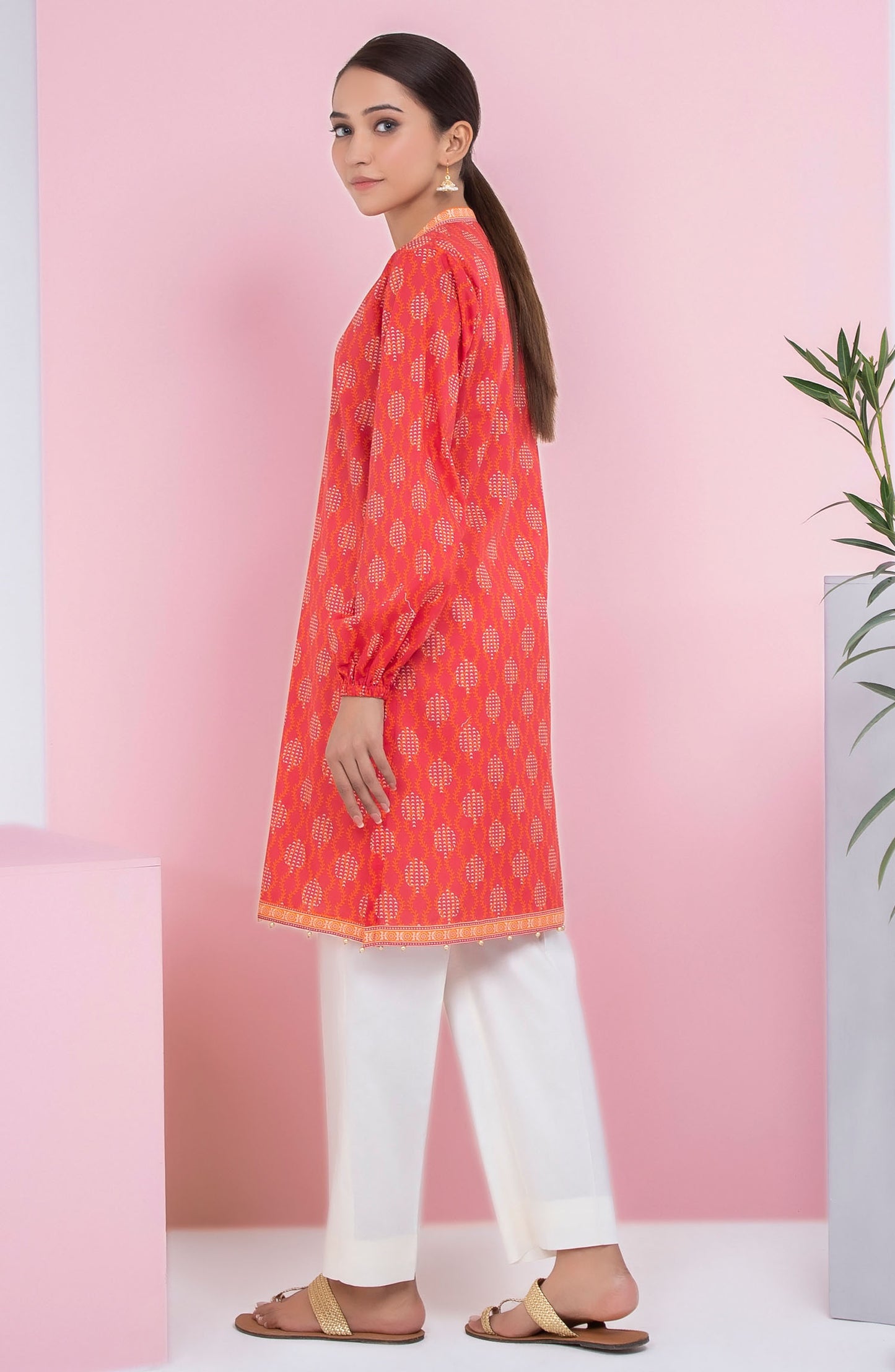 Unstitched 1 Piece Printed Lawn Shirt