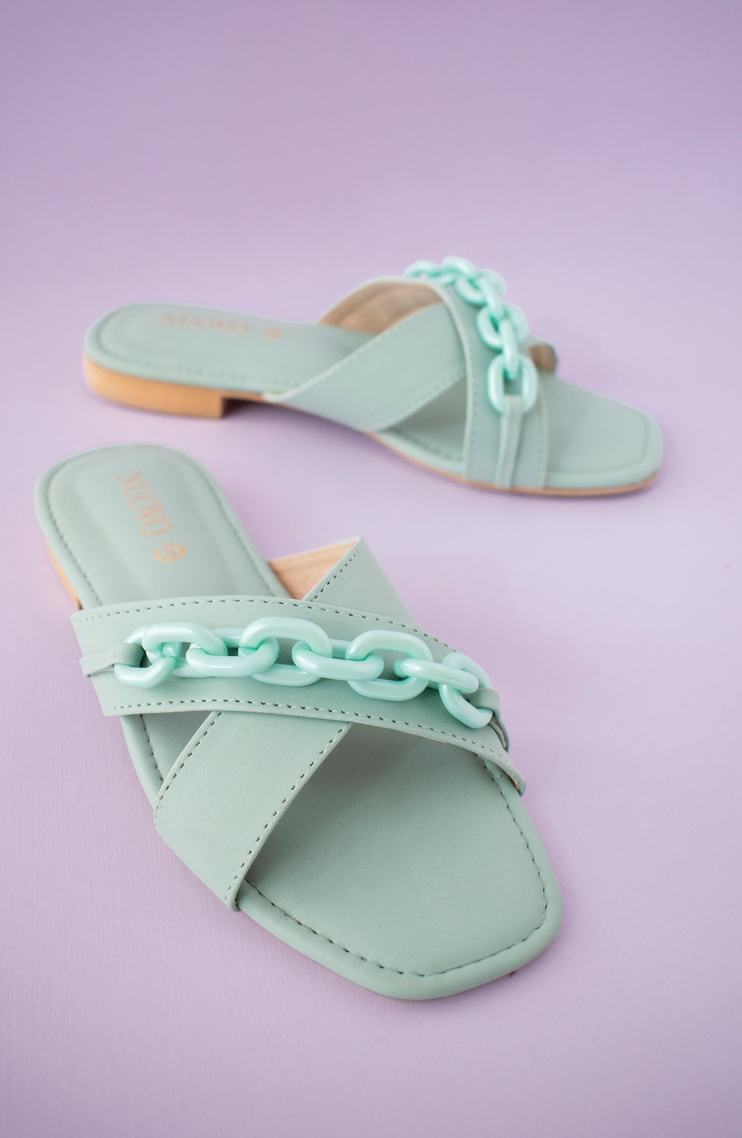 ORFS-22-002 SKY BLUE MIX  FOOTWEAR FLAT SANDALS