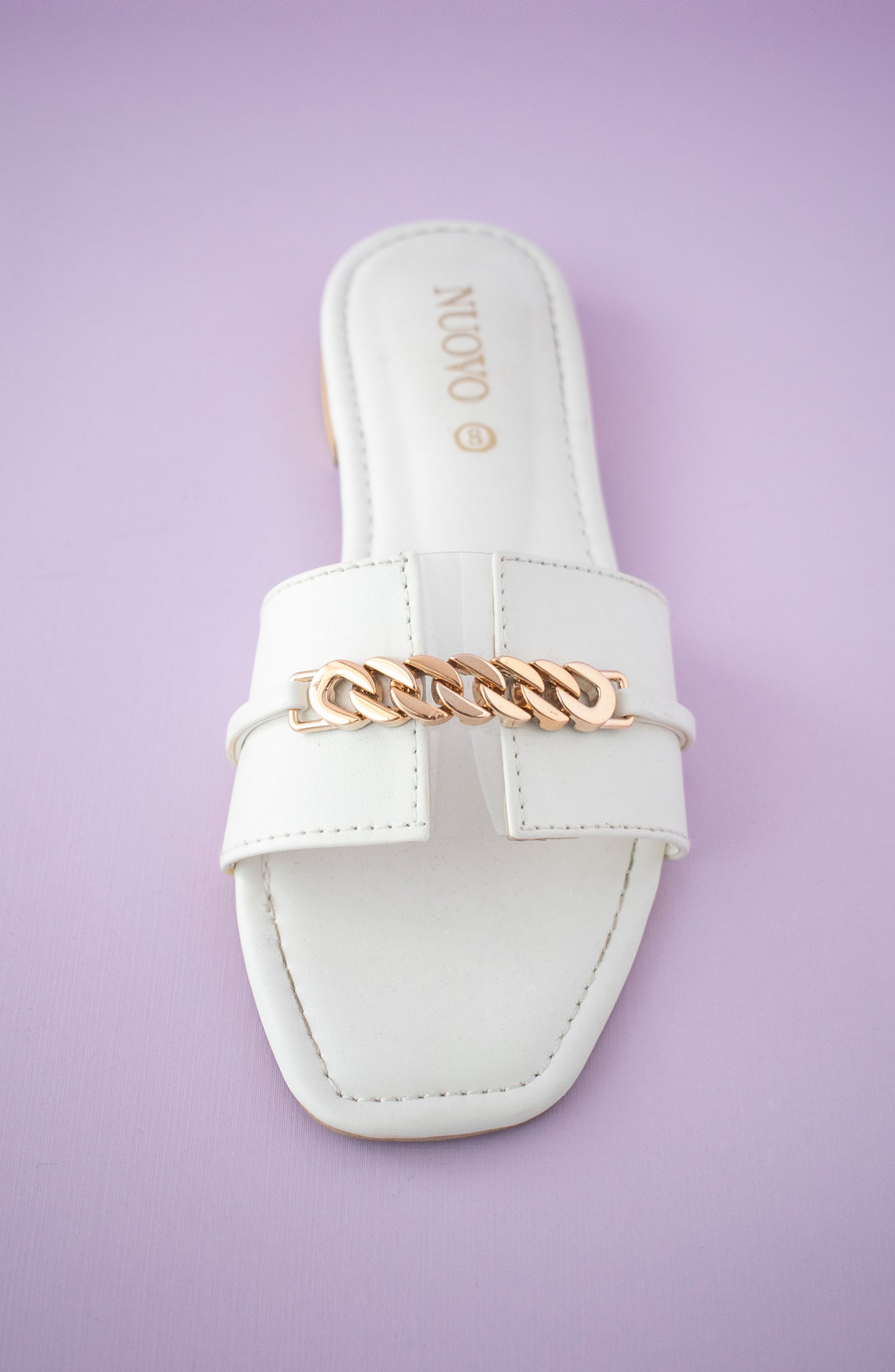ORFS-22-006 WHITE MIX  FOOTWEAR FLAT SANDALS