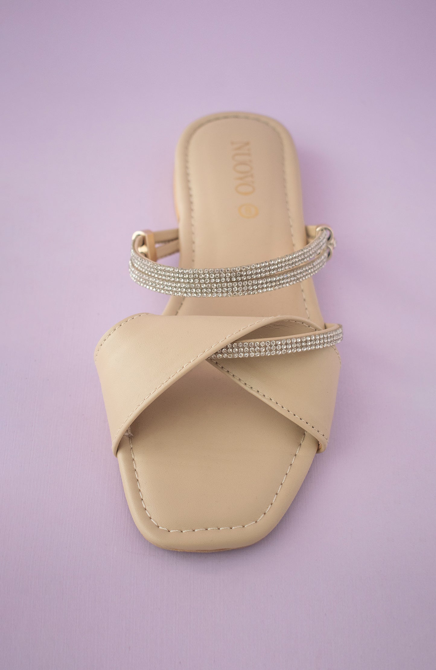ORFS-22-007 OFF WHITE MIX  FOOTWEAR FLAT SANDALS