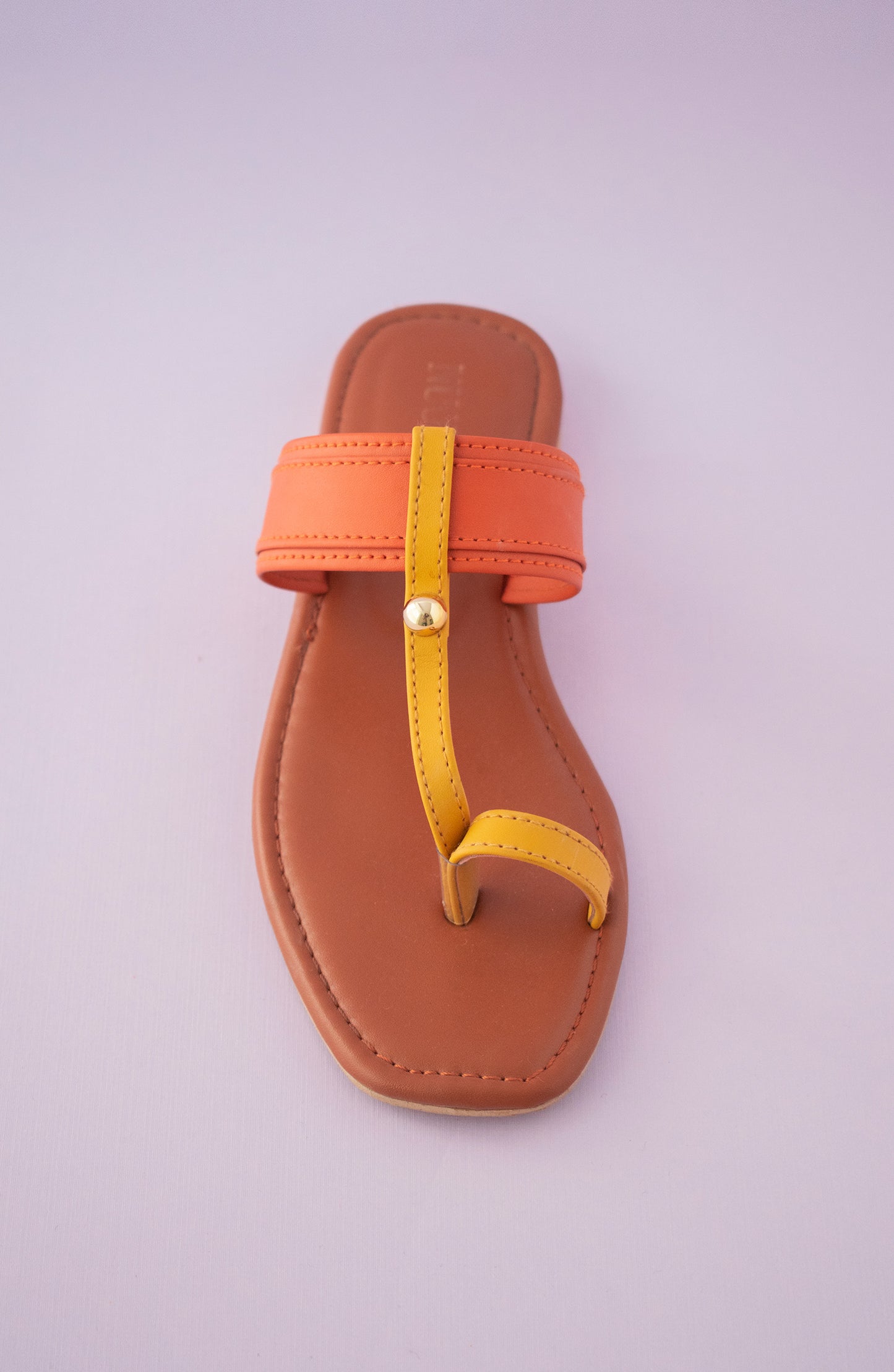ORFS-22-004 BROWN MIX  FOOTWEAR FLAT SANDALS