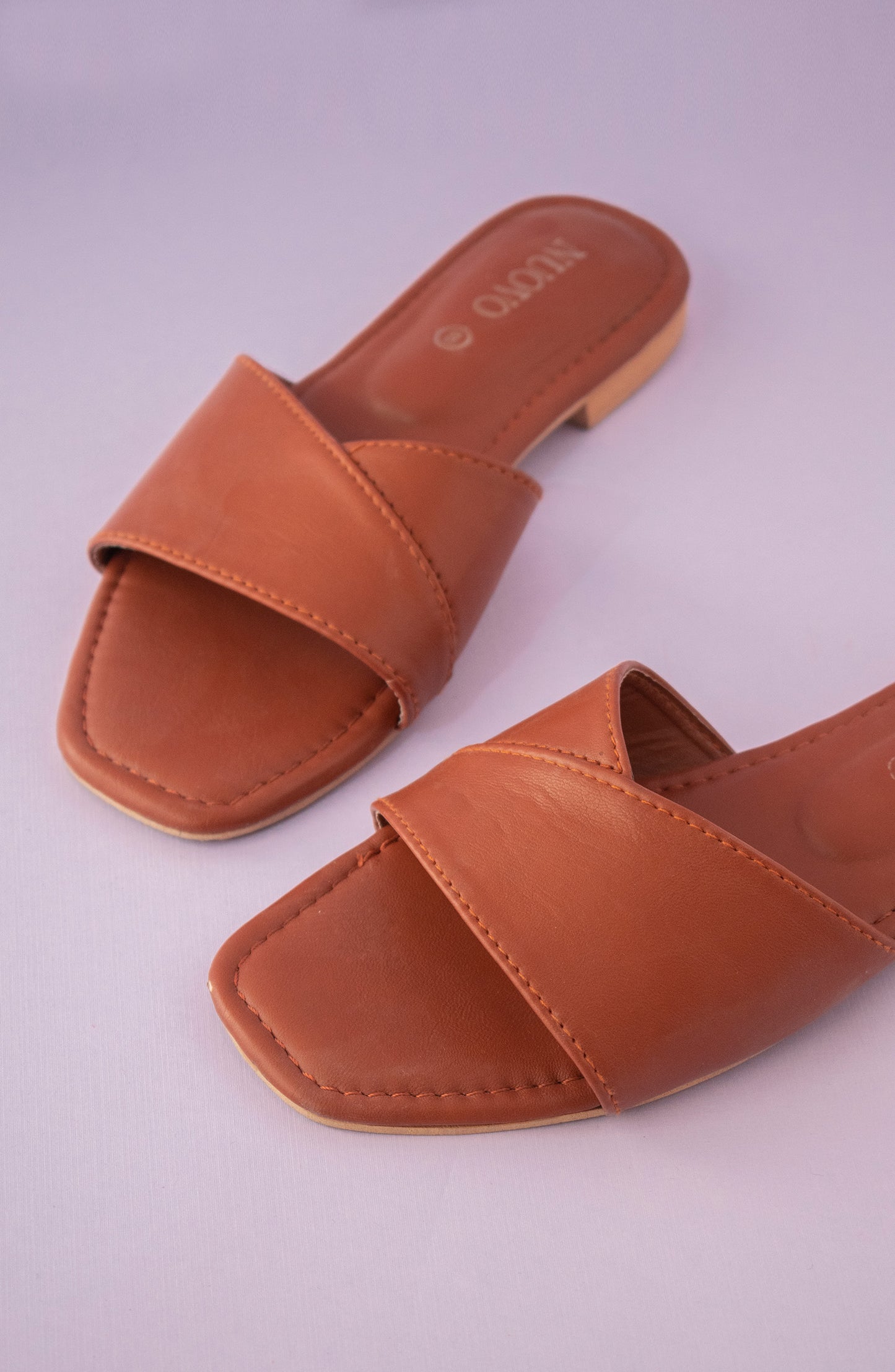 ORFS-22-001 BROWN MIX  FOOTWEAR FLAT SANDALS