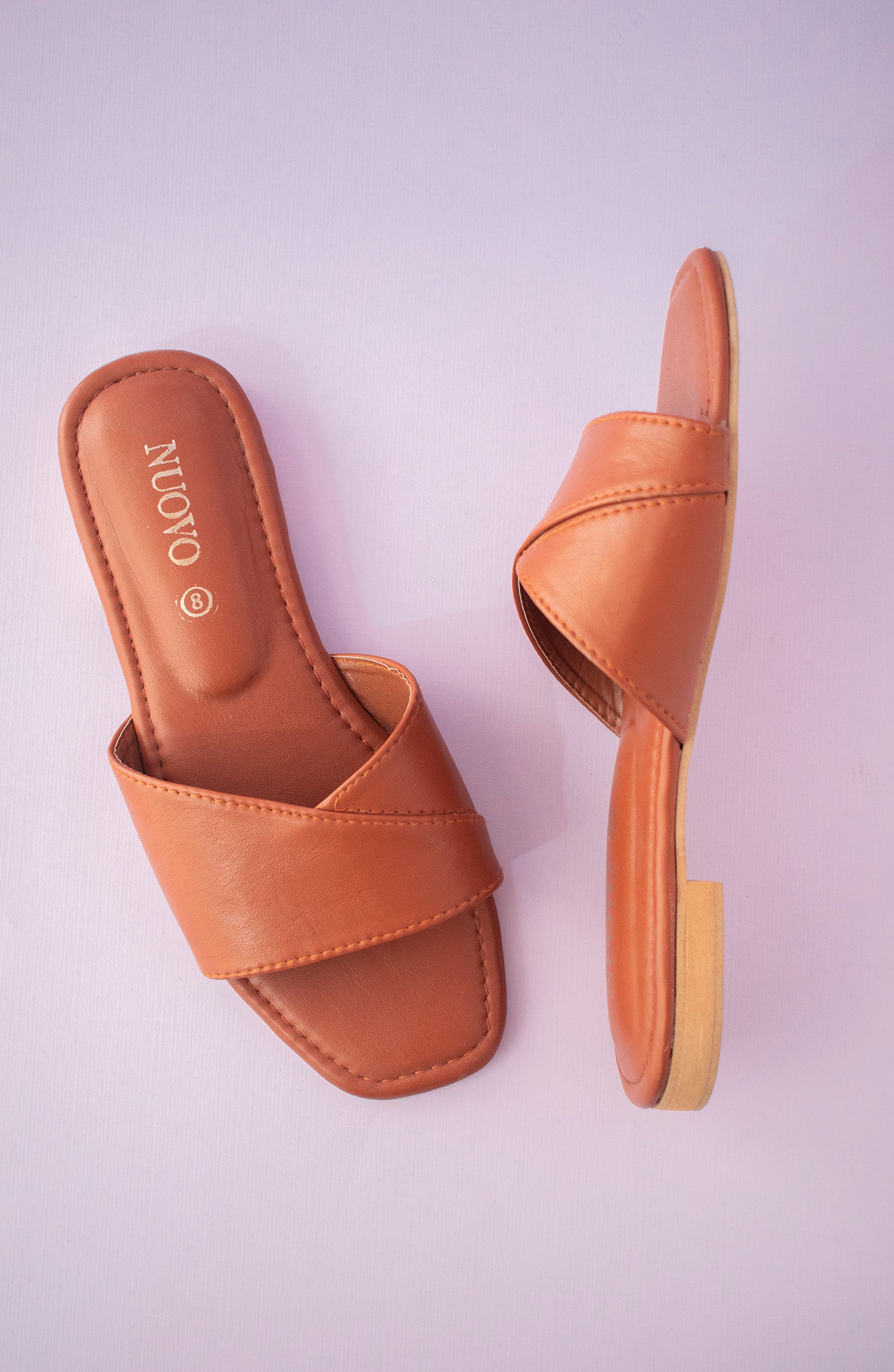 ORFS-22-001 BROWN MIX  FOOTWEAR FLAT SANDALS