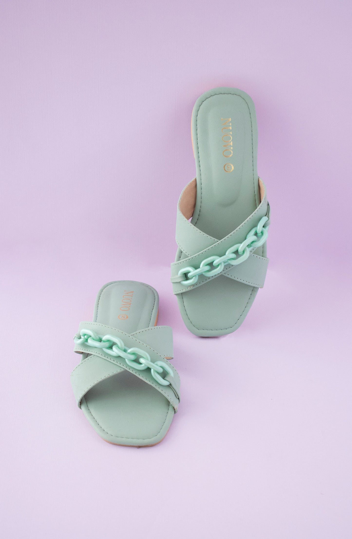 ORFS-22-002 SKY BLUE MIX  FOOTWEAR FLAT SANDALS