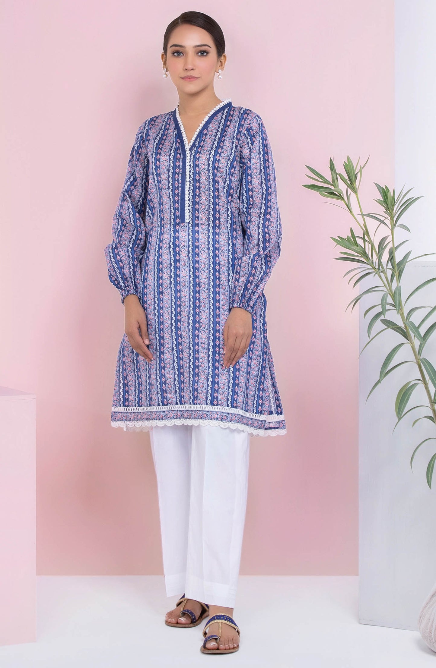 Unstitched 1 Piece Printed Lawn Shirt (OTL-20-042/A (PC))