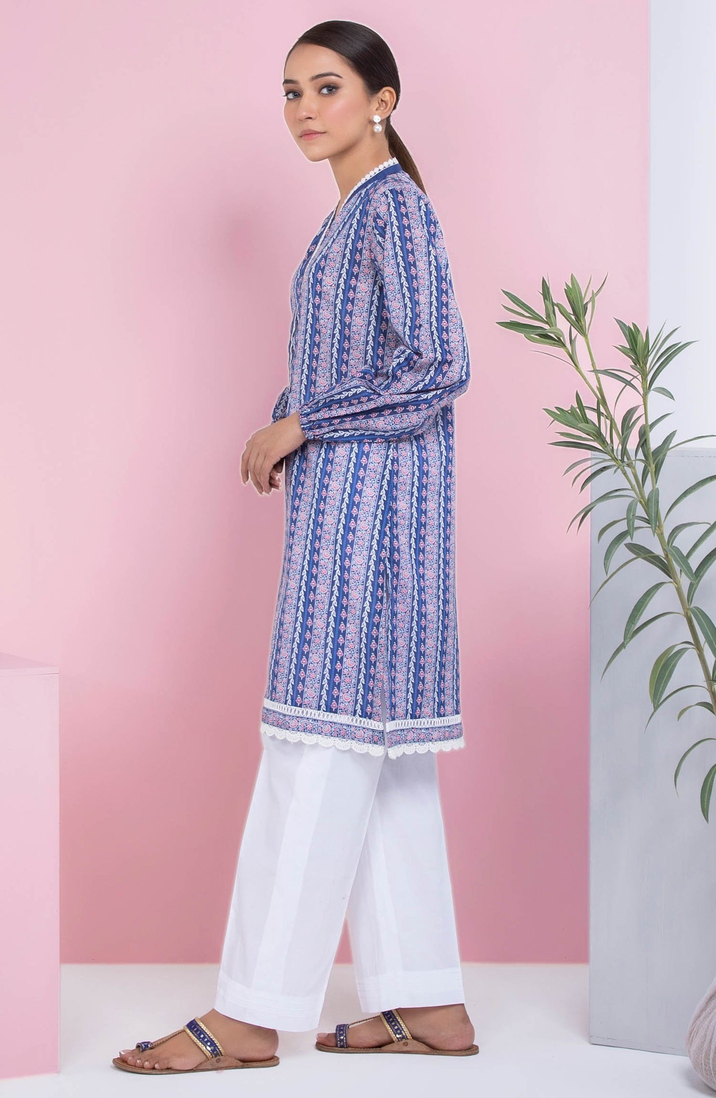 Unstitched 1 Piece Printed Lawn Shirt (OTL-20-042/A (PC))
