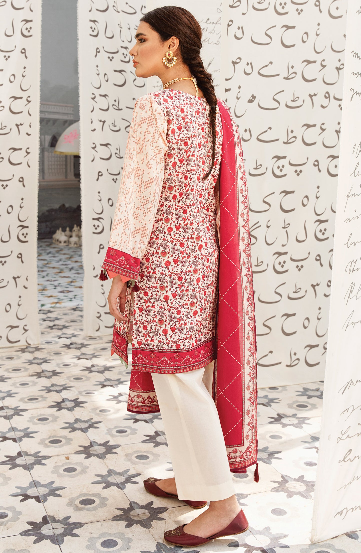 Unstitched 3 Piece Printed Lawn Suit