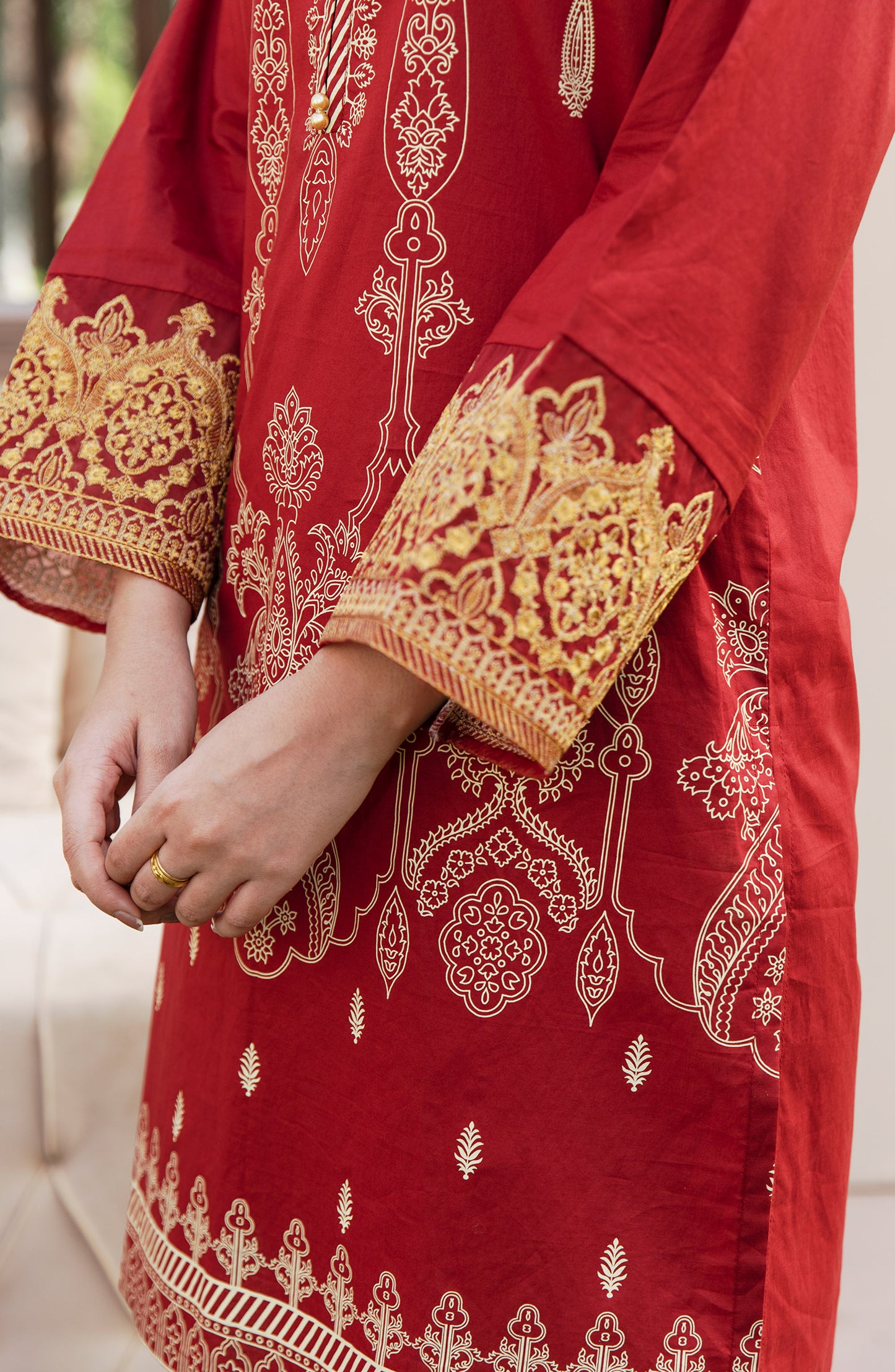Stitched 1 Piece Embroidered Lawn Shirt