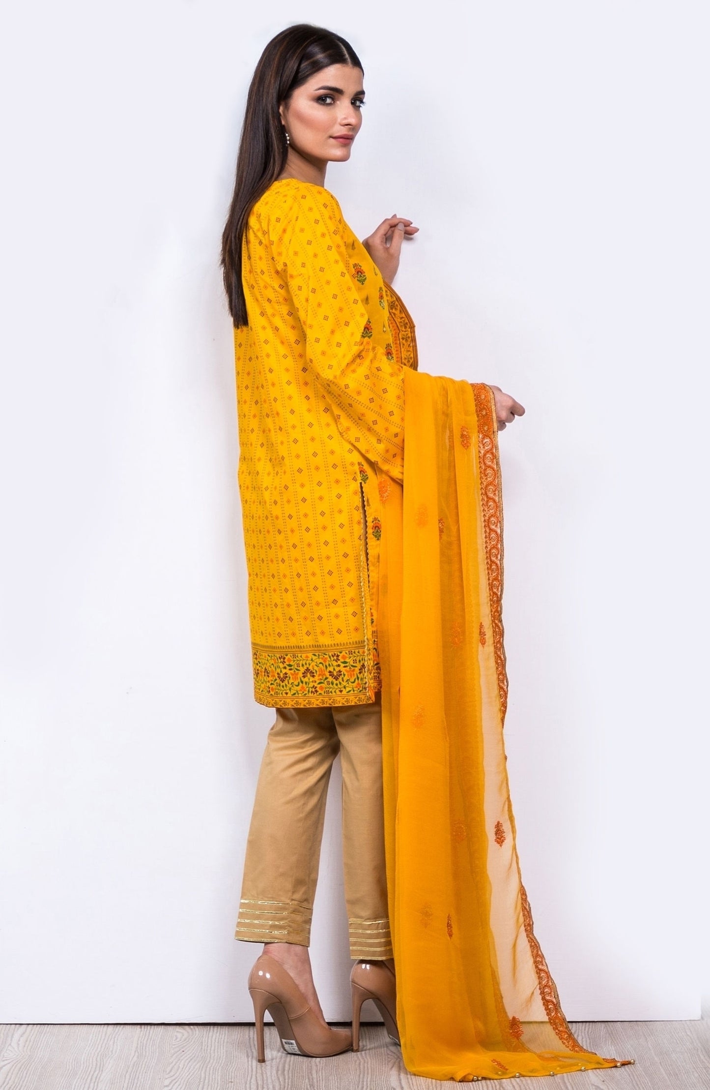 Unstitched 3 Piece Embroidered Lawn Suit