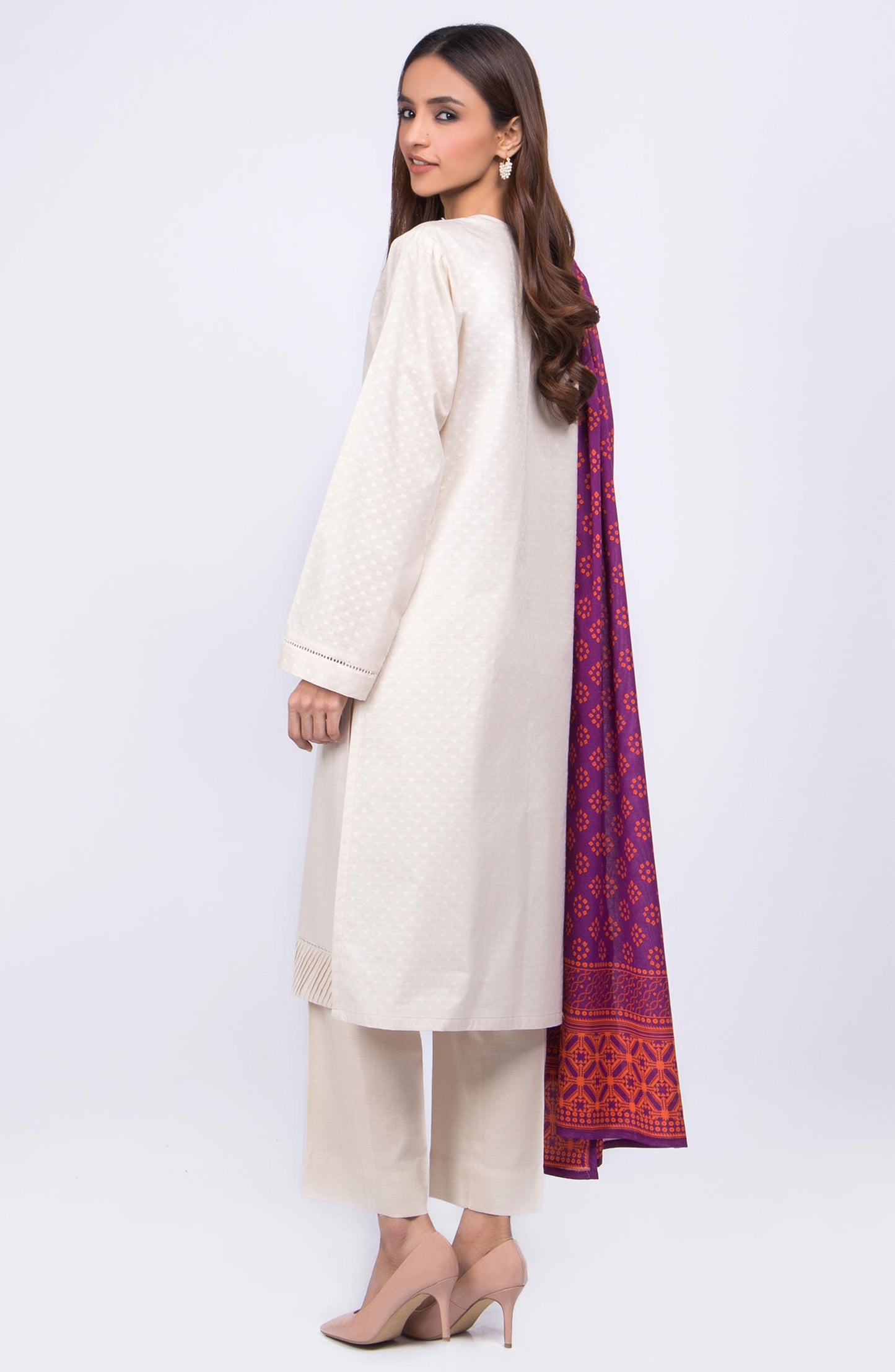 Unstitched 3 Piece Embroidered Lawn Suit