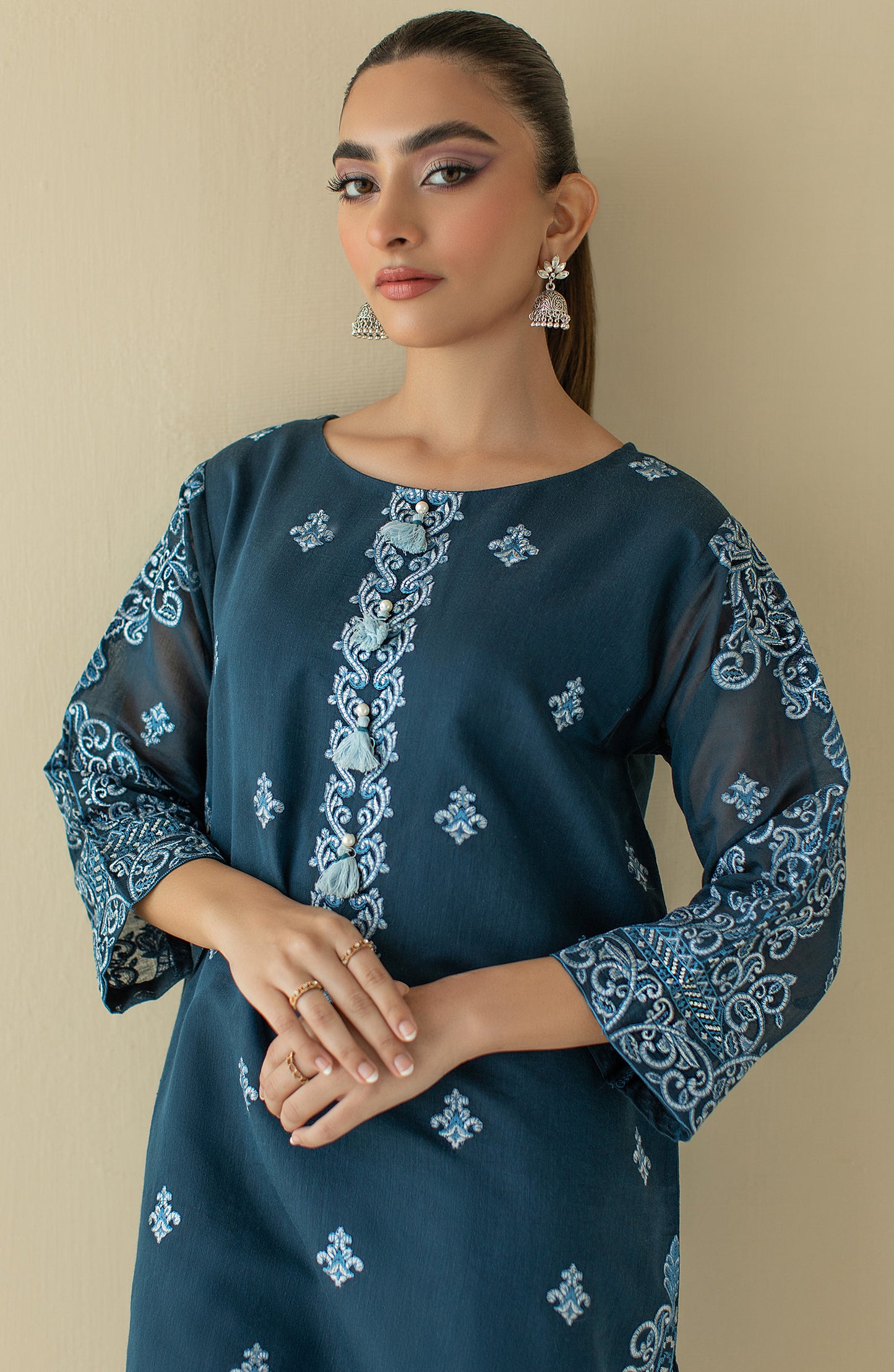NRHC-153/S BLUE PAPER COTTON SCSHIRT READY TO WEAR SHIRT