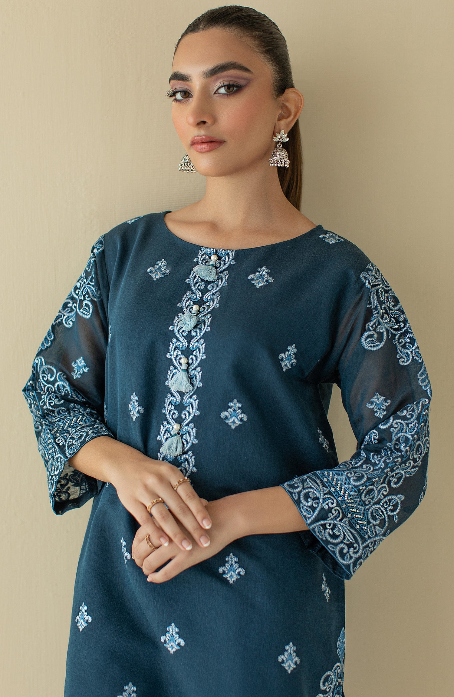 NRHC-153/S BLUE PAPER COTTON SCSHIRT READY TO WEAR SHIRT