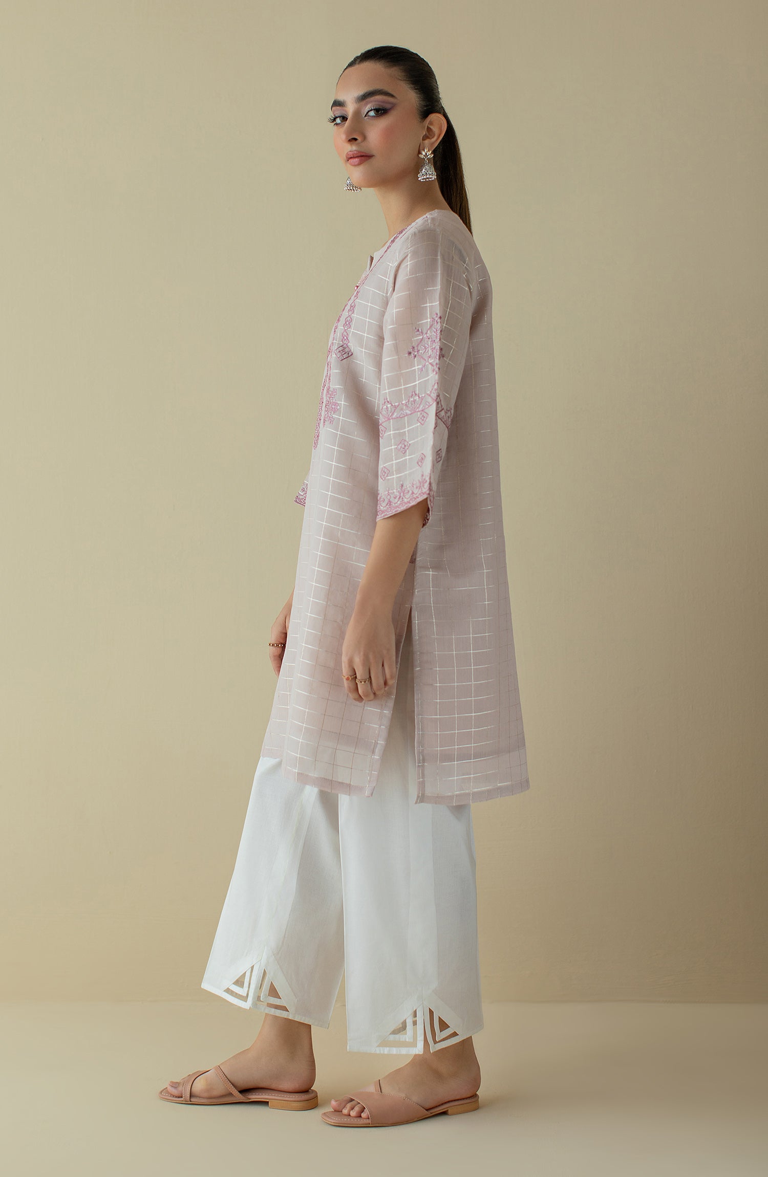 NRHC-138/S BEIGE PAPER COTTON SCSHIRT READY TO WEAR SHIRT
