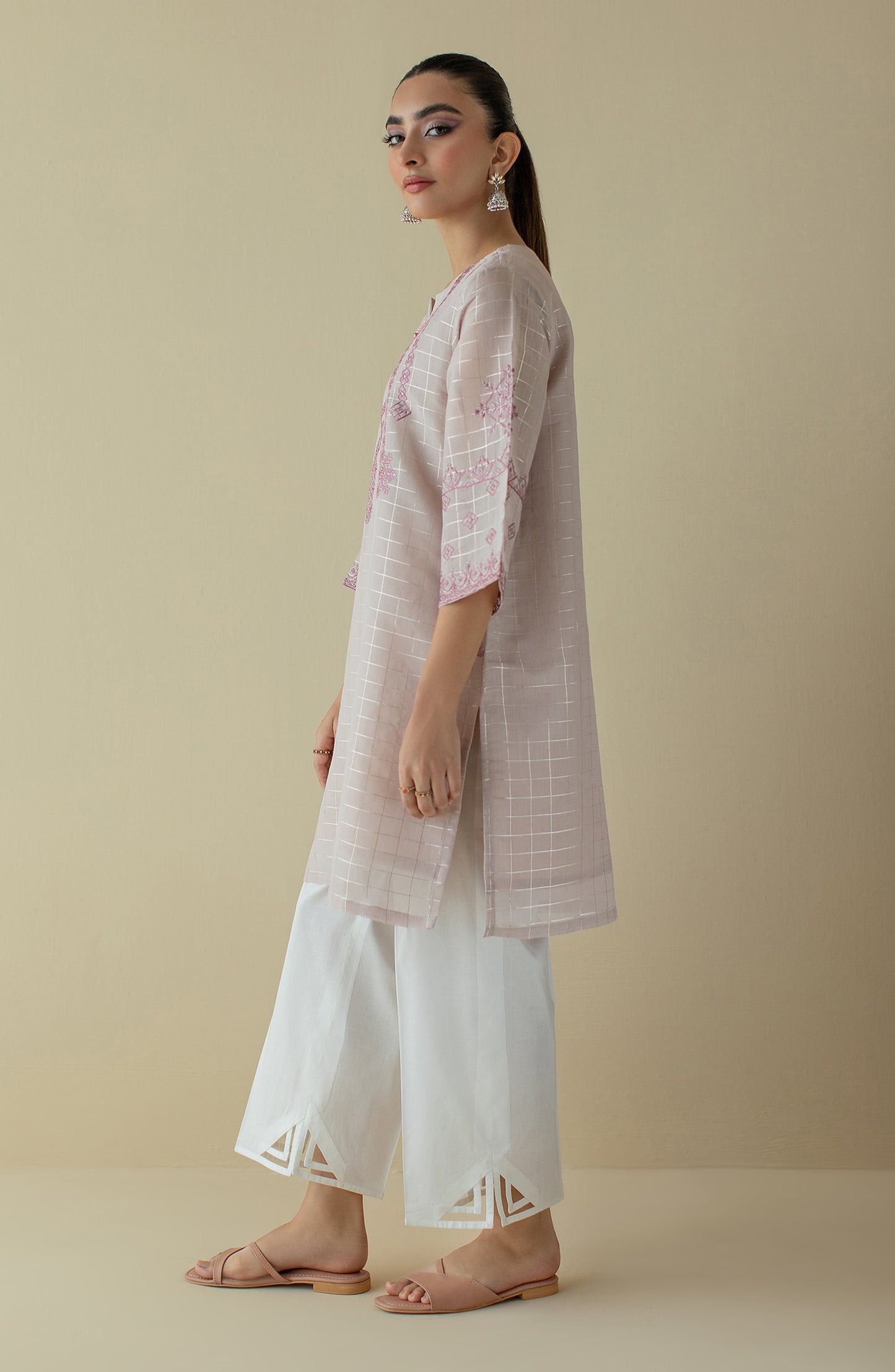NRHC-138/S BEIGE PAPER COTTON SCSHIRT READY TO WEAR SHIRT