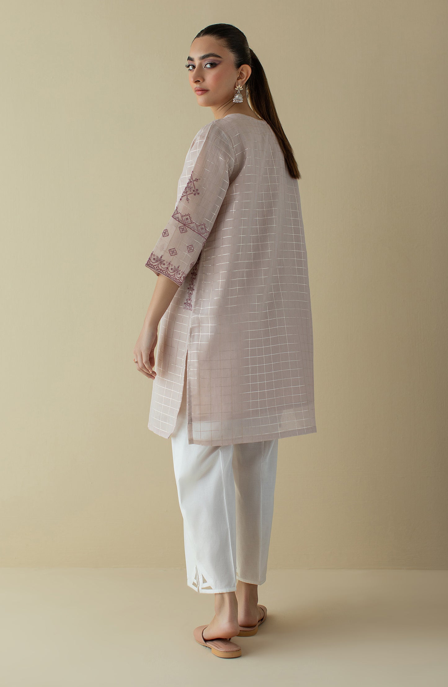 NRHC-138/S BEIGE PAPER COTTON SCSHIRT READY TO WEAR SHIRT