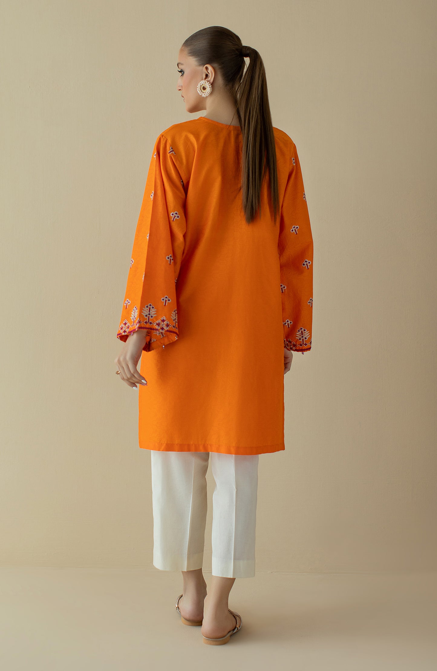 NRHC-160/S ORANGE JACQUARD SCSHIRT READY TO WEAR SHIRT