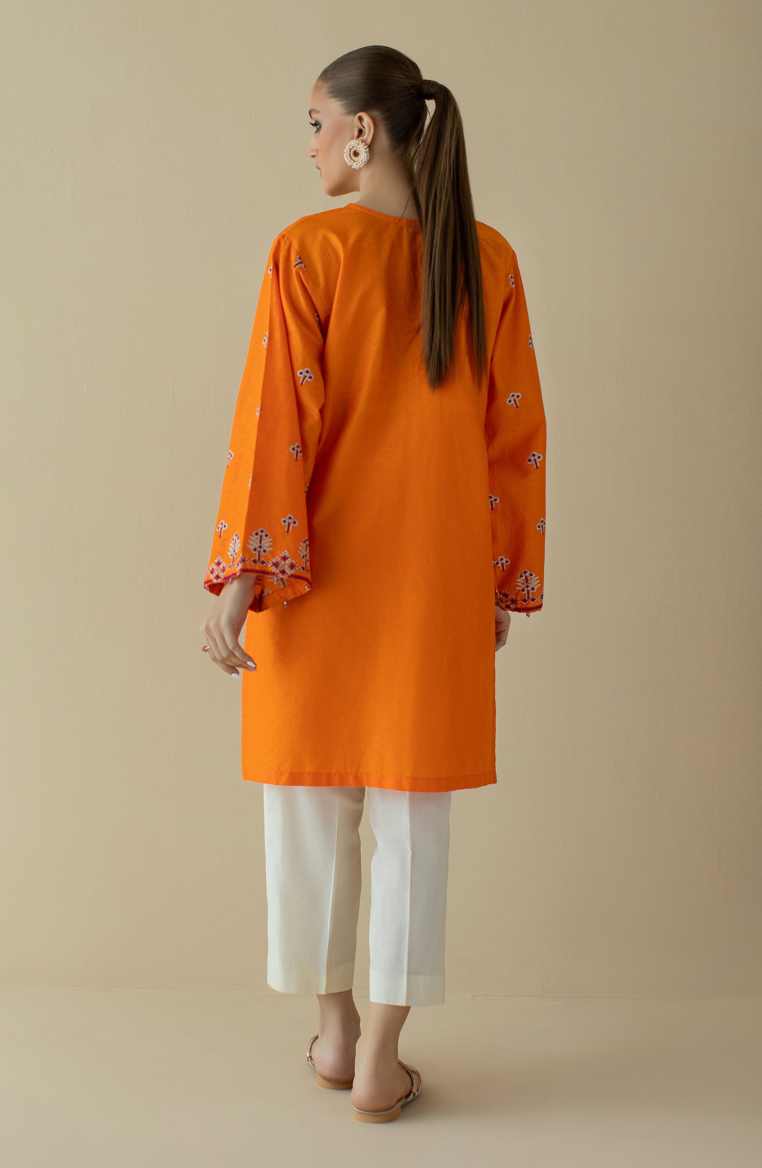 NRHC-160/S ORANGE JACQUARD SCSHIRT READY TO WEAR SHIRT