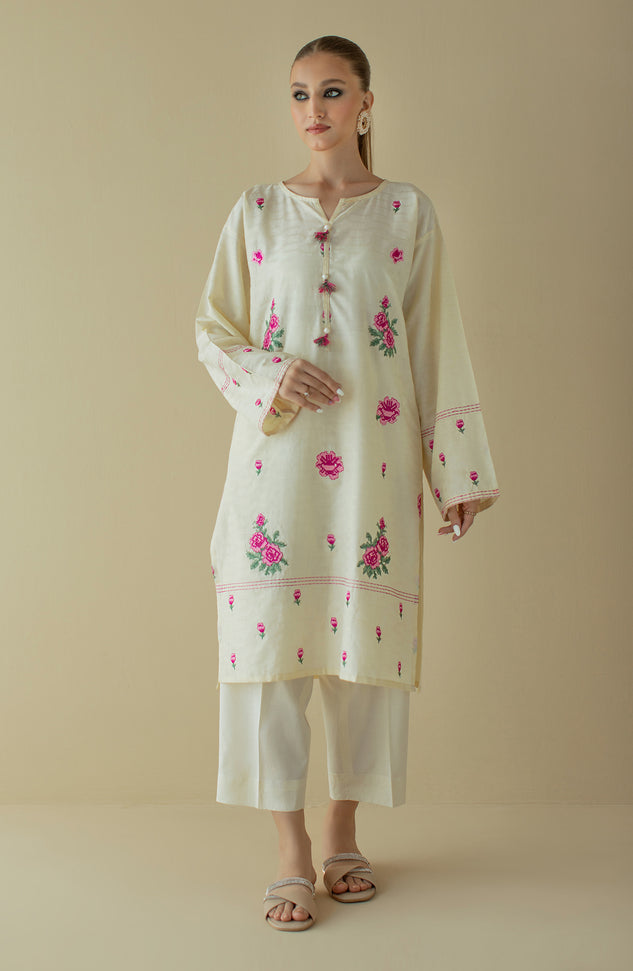 NRHC-150/S CREAM JACQUARD SCSHIRT READY TO WEAR SHIRT