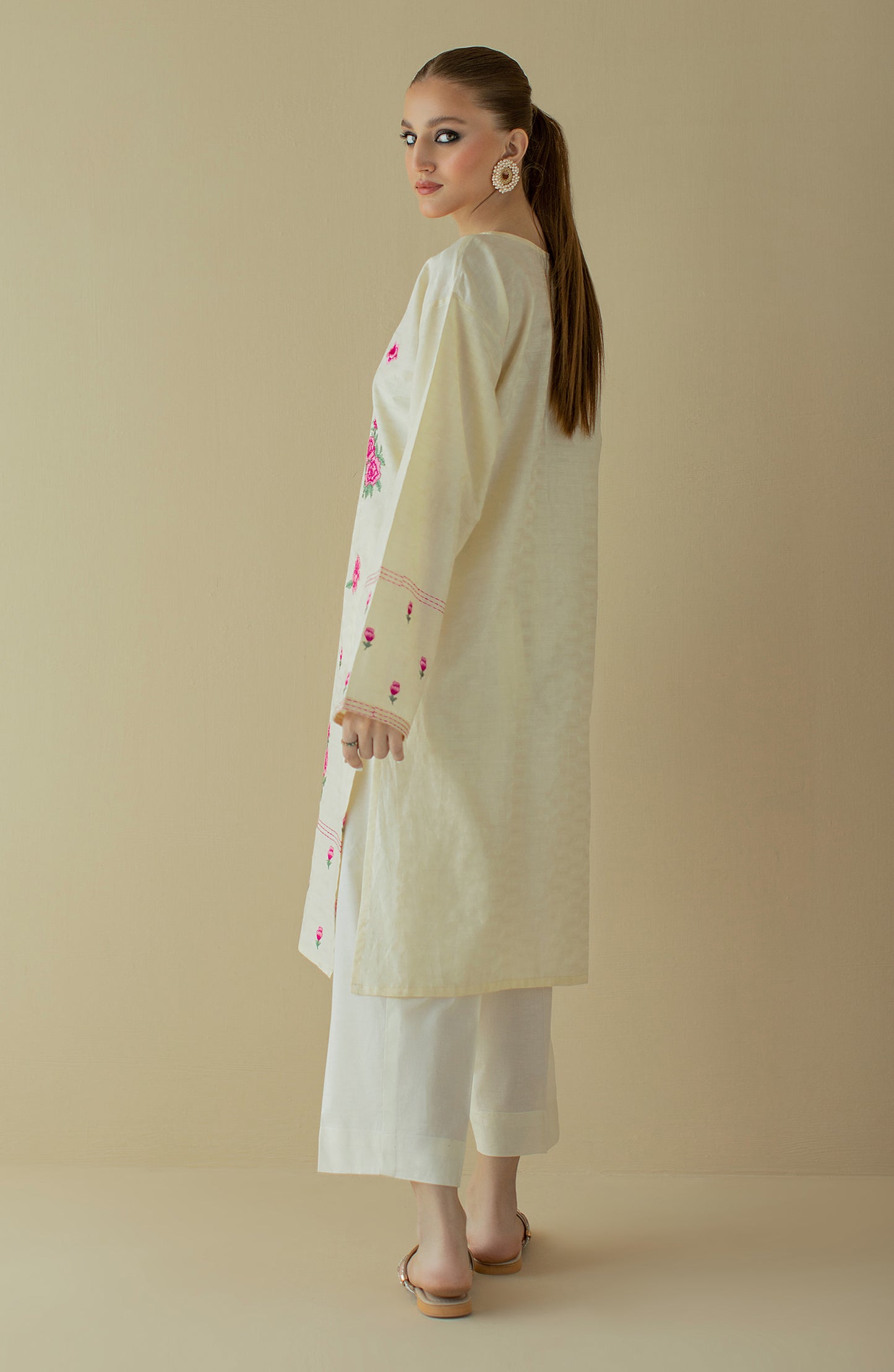 NRHC-150/S CREAM JACQUARD SCSHIRT READY TO WEAR SHIRT
