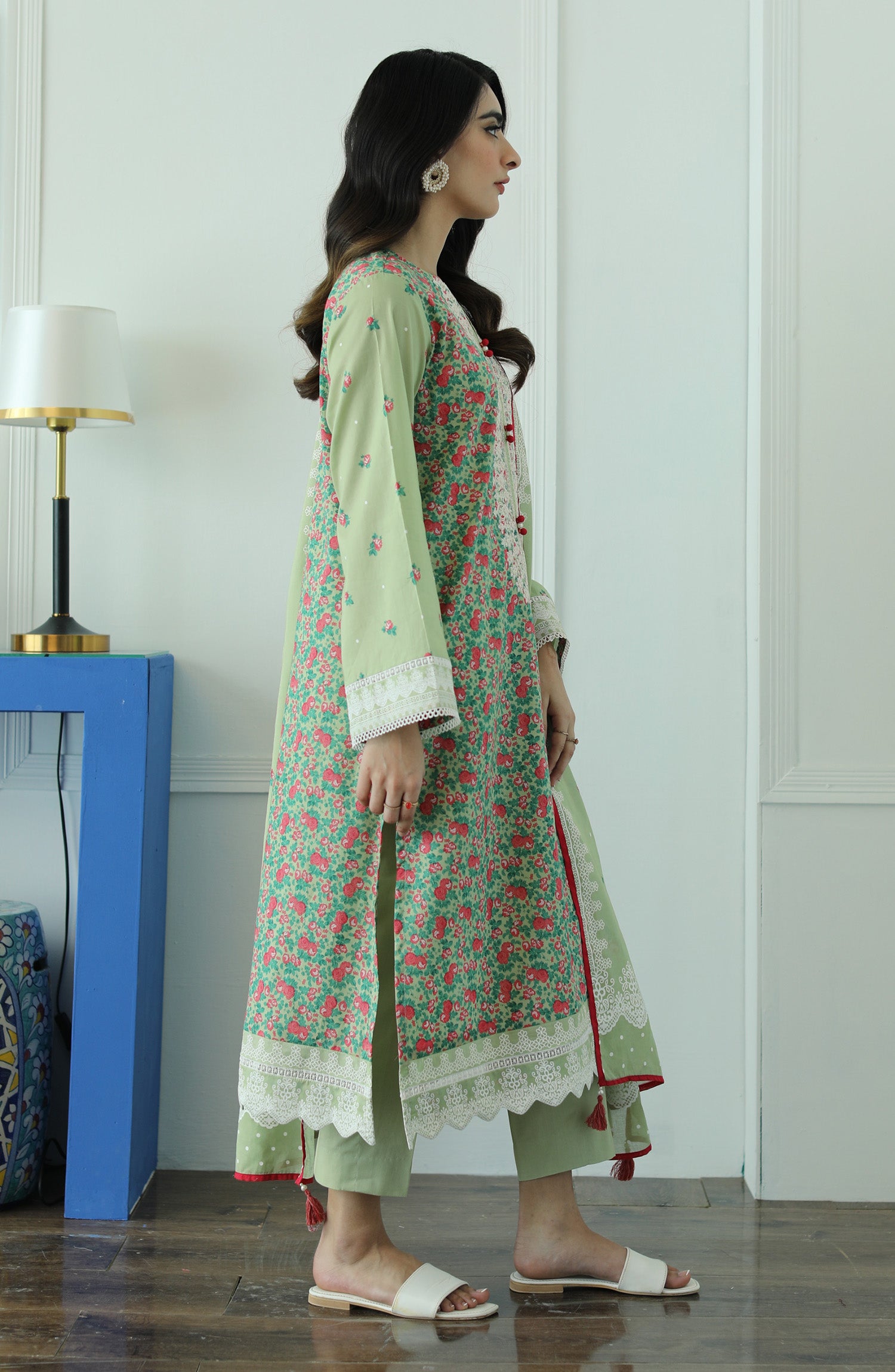 OTL-23-013/S GREEN LAWN  READY TO WEAR SHIRT DUPATTA PANTS
