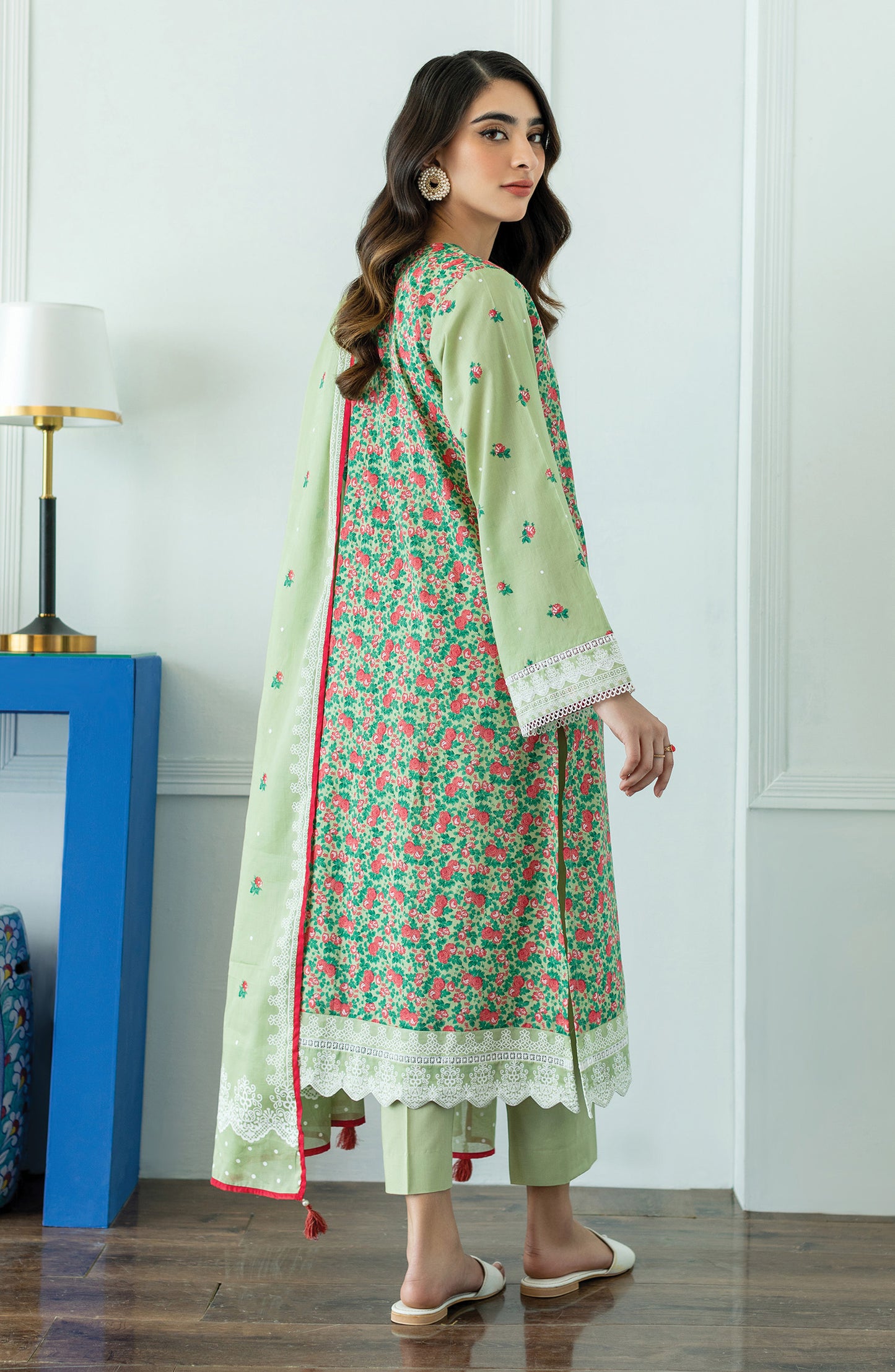 OTL-23-013/S GREEN LAWN  READY TO WEAR SHIRT DUPATTA PANTS