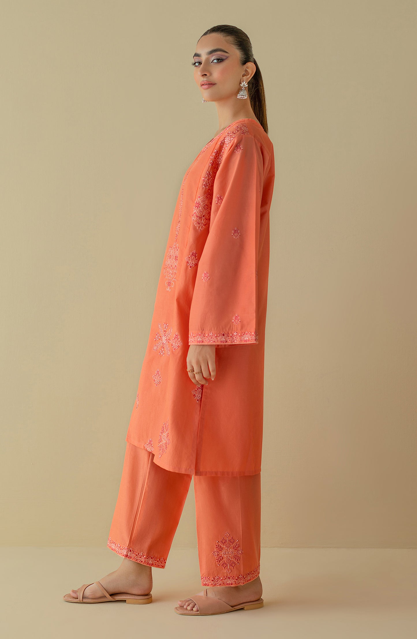 NRHC-163/S PEACH CAMBRIC  READY TO WEAR SHIRT PANTS