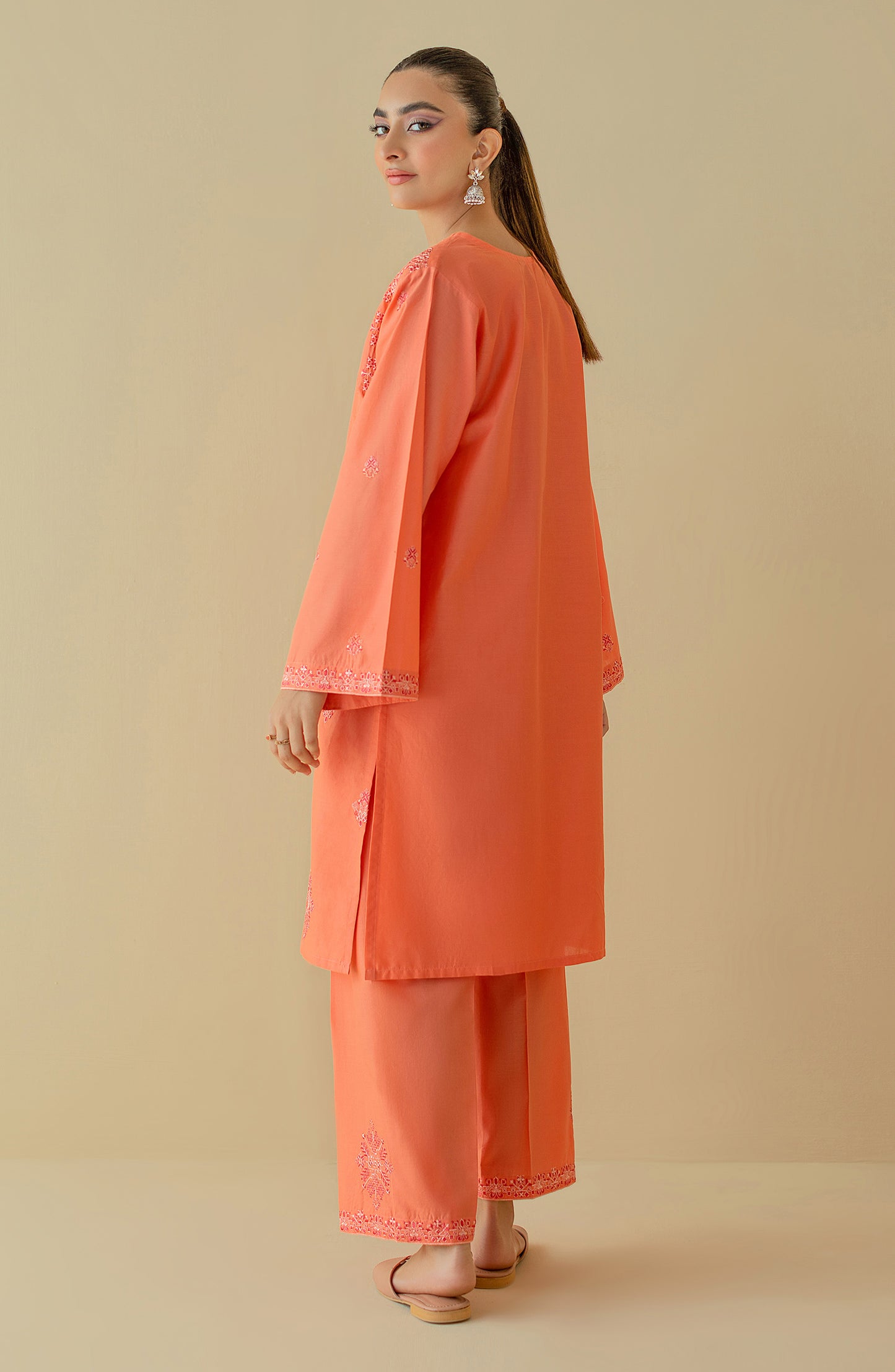 NRHC-163/S PEACH CAMBRIC  READY TO WEAR SHIRT PANTS