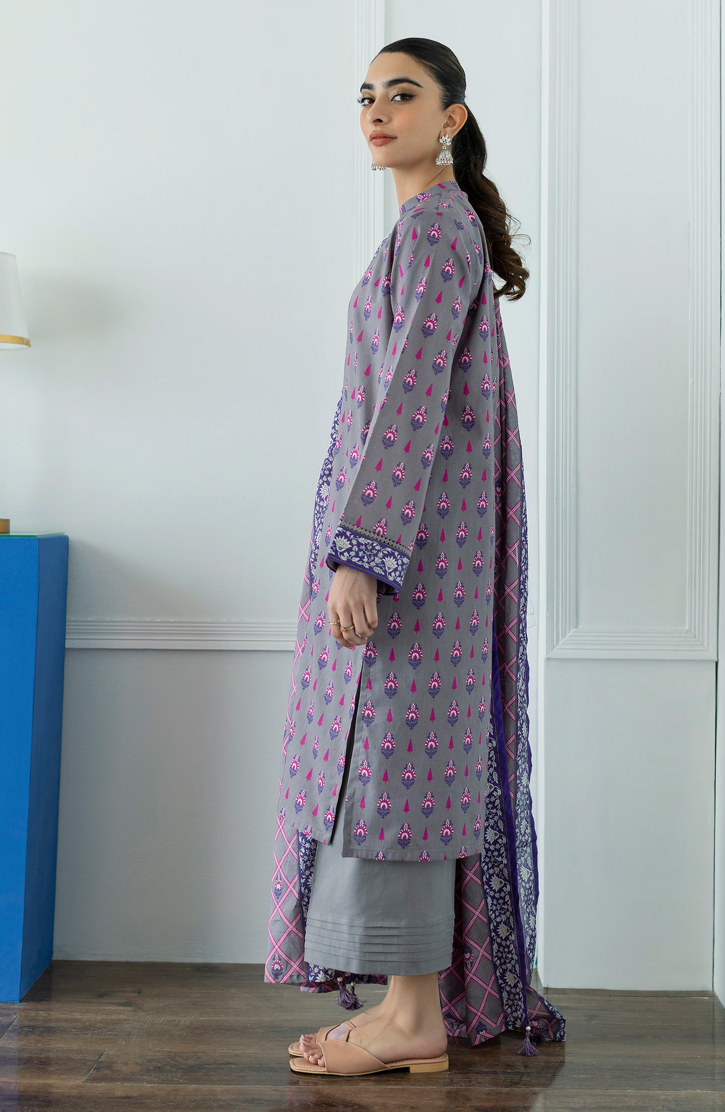 OTL-23-071/S GREY LAWN  READY TO WEAR SHIRT DUPATTA PANTS