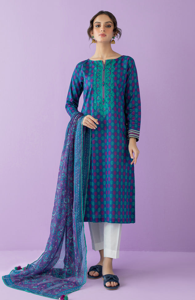 NRDS-23-018/S BLUE LAWN  READY TO WEAR SHIRT DUPATTA