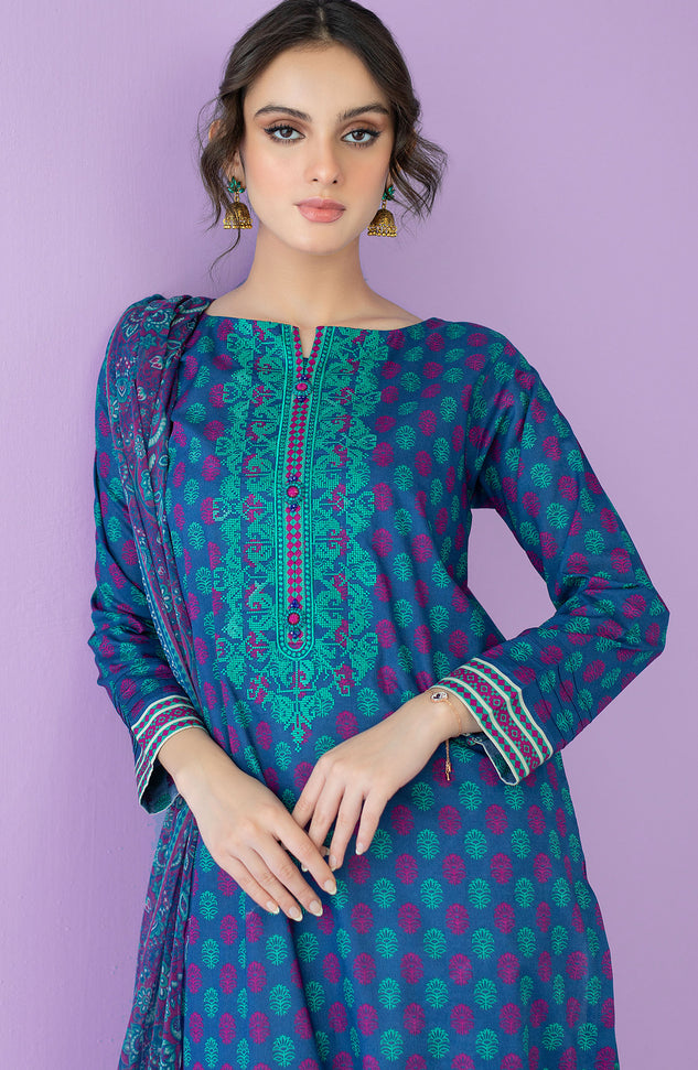 NRDS-23-018/S BLUE LAWN  READY TO WEAR SHIRT DUPATTA