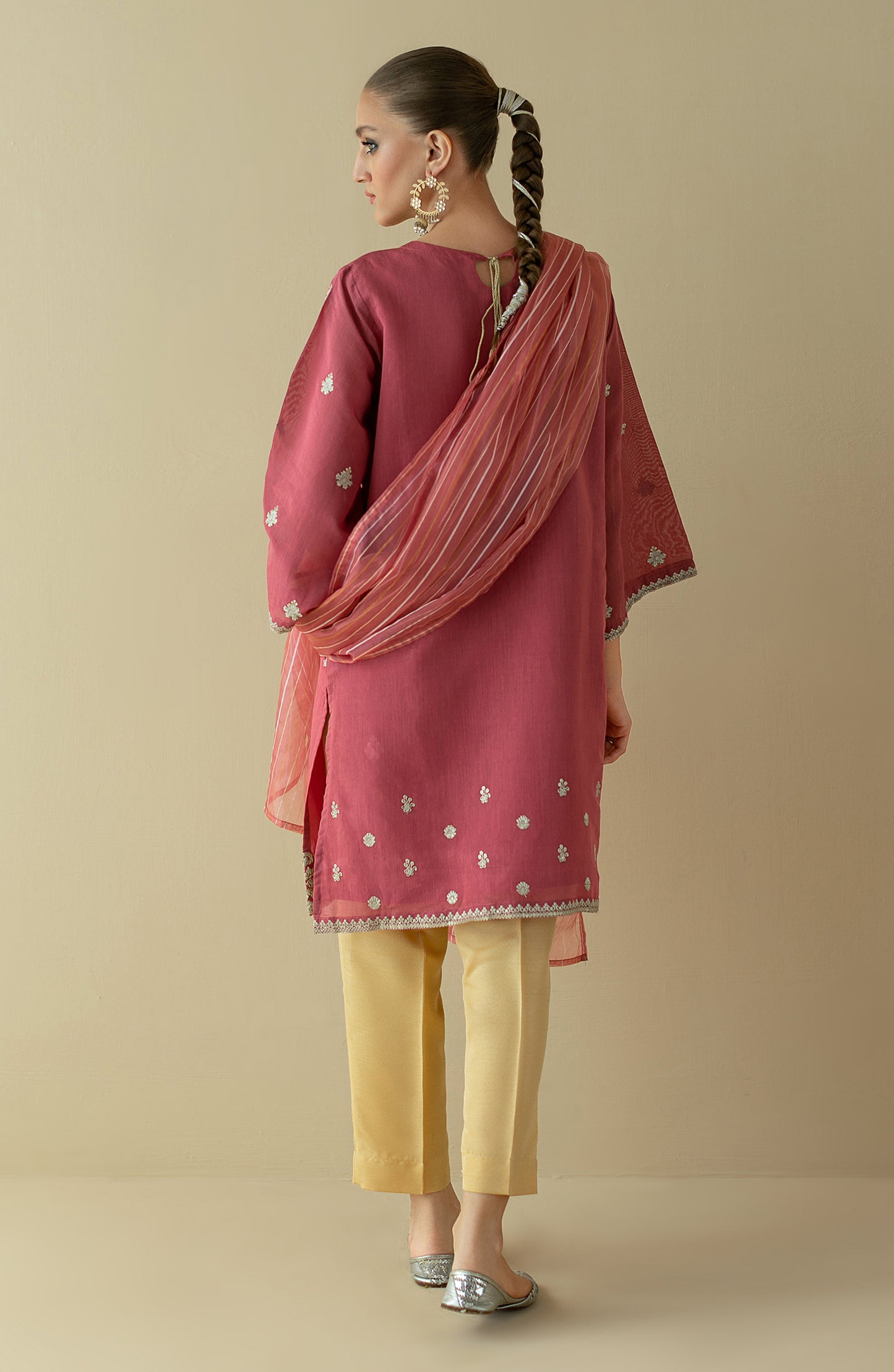 NRF-66/S PINK FANCY  READY TO WEAR SHIRT DUPATTA PANTS