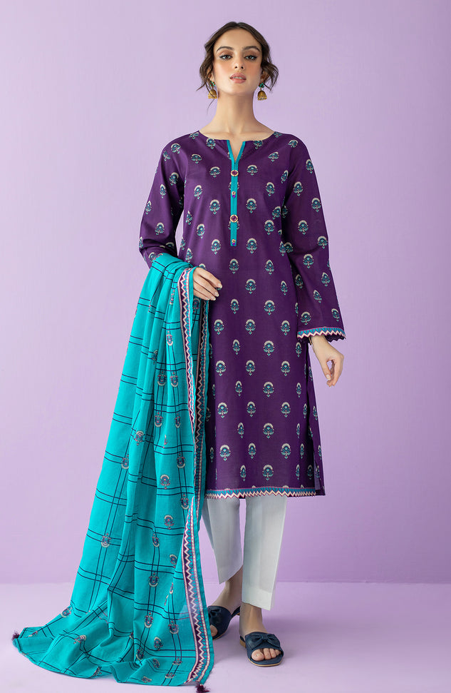 NRDS-23-034/S PURPLE LAWN  READY TO WEAR SHIRT DUPATTA