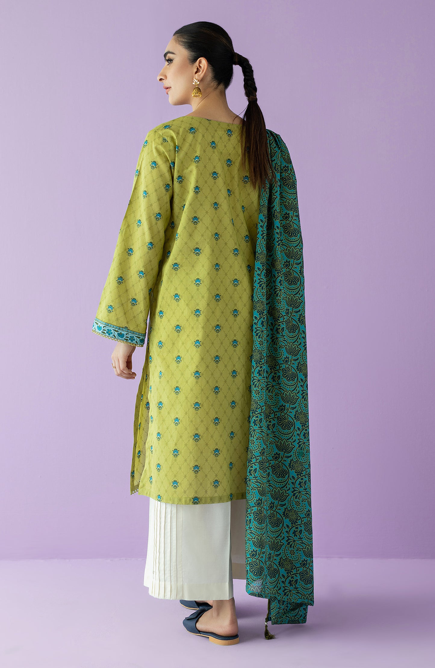 NRDS-23-031/S GREEN LAWN  READY TO WEAR SHIRT DUPATTA